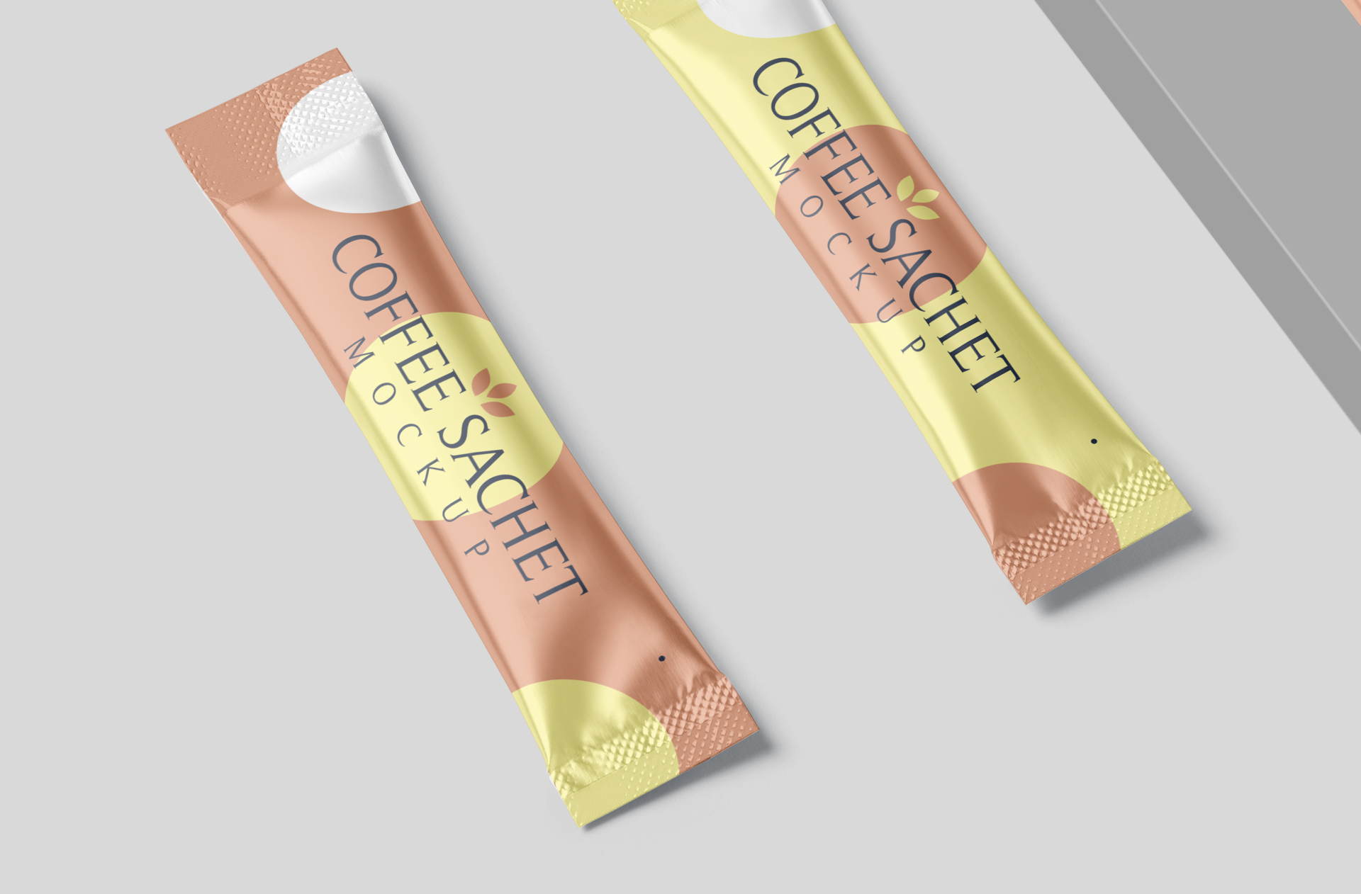 coffee sachet mock-up