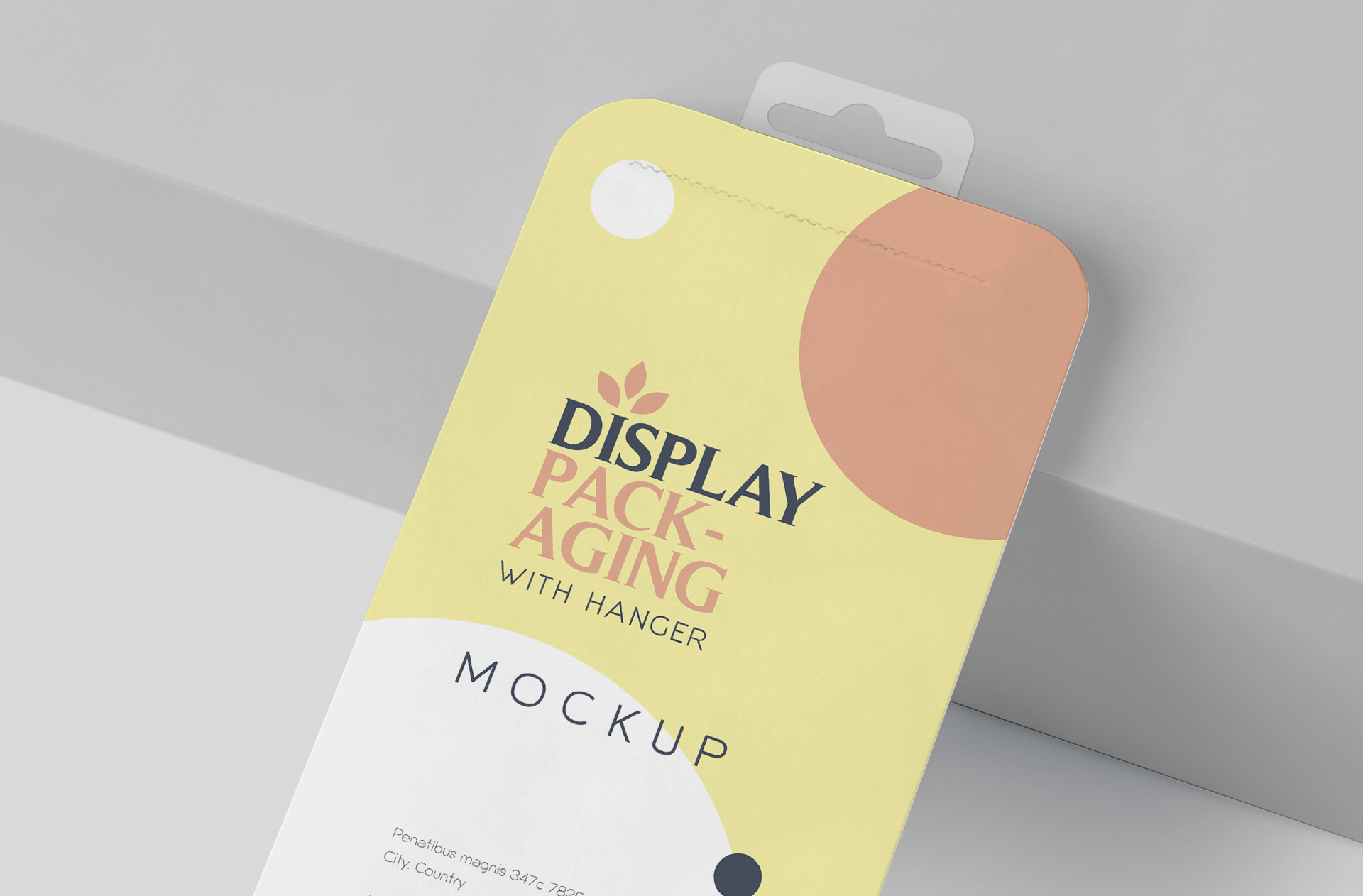 blister packaging mock-up