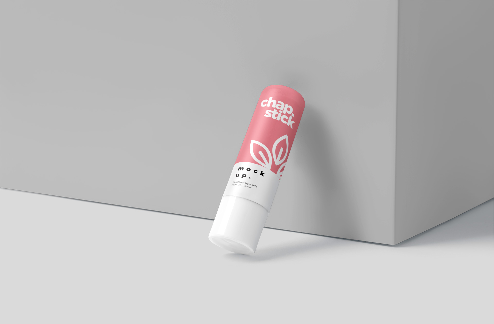 Customizable Lip Balm Tube Mockup