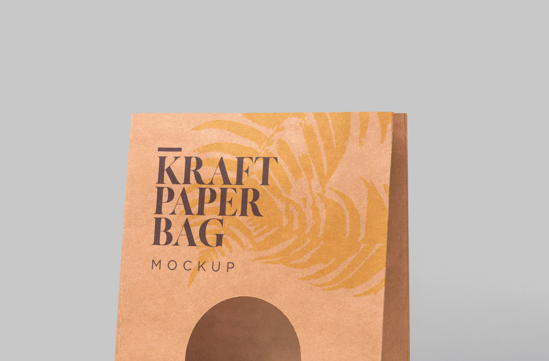 brown paper bag mockup