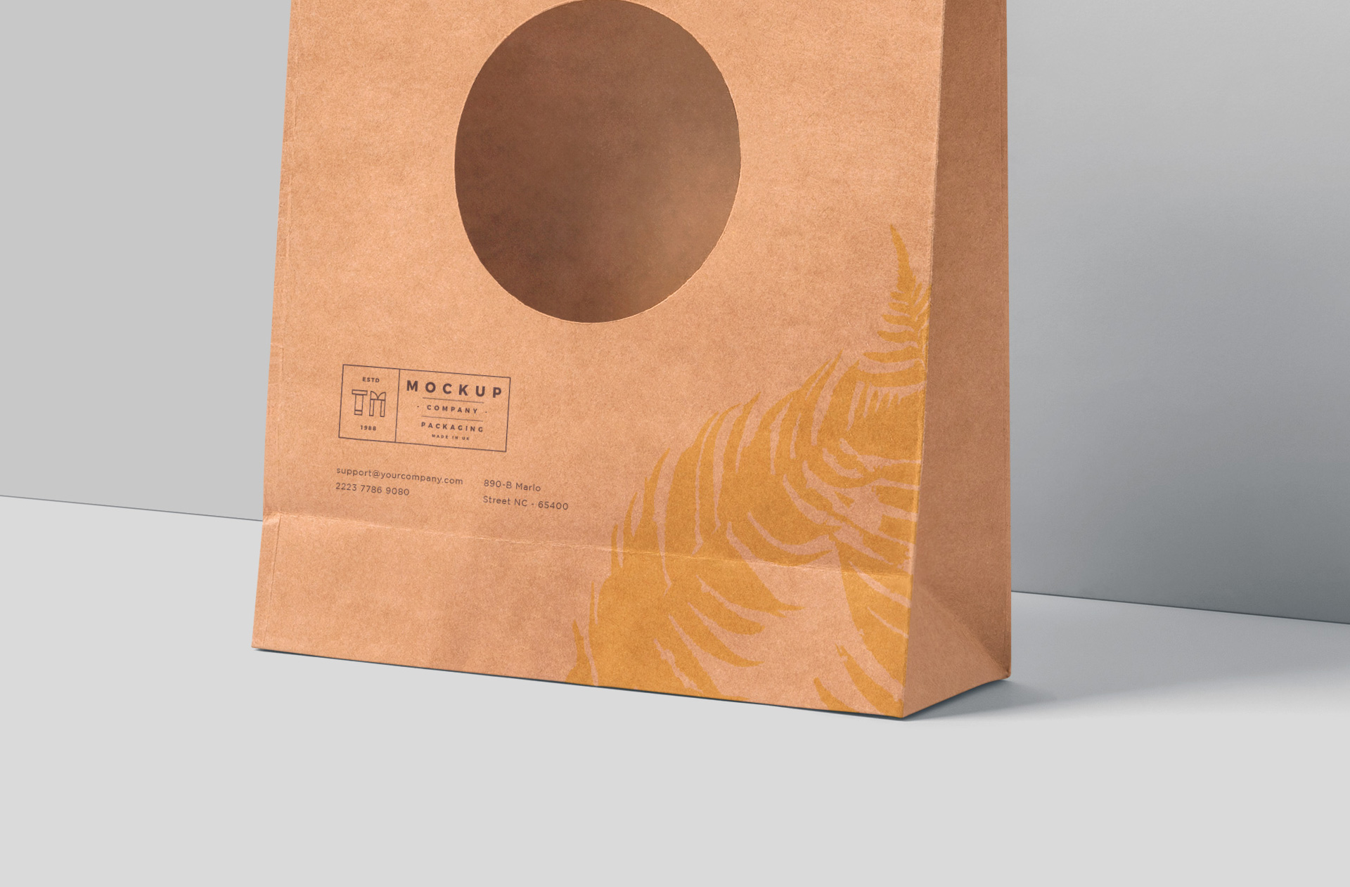 brown paper bag mockup