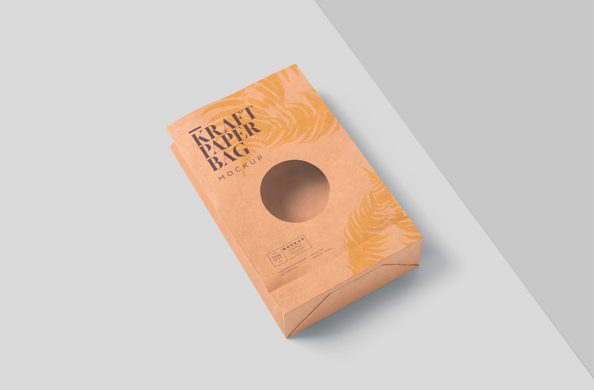 Premium Brown Paper Bag Mock-Up