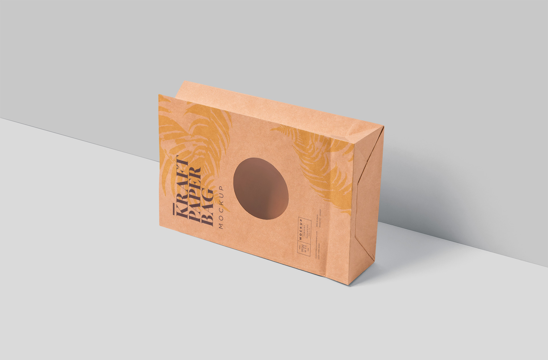 Minimalist Kraft Paper Bag Mockup