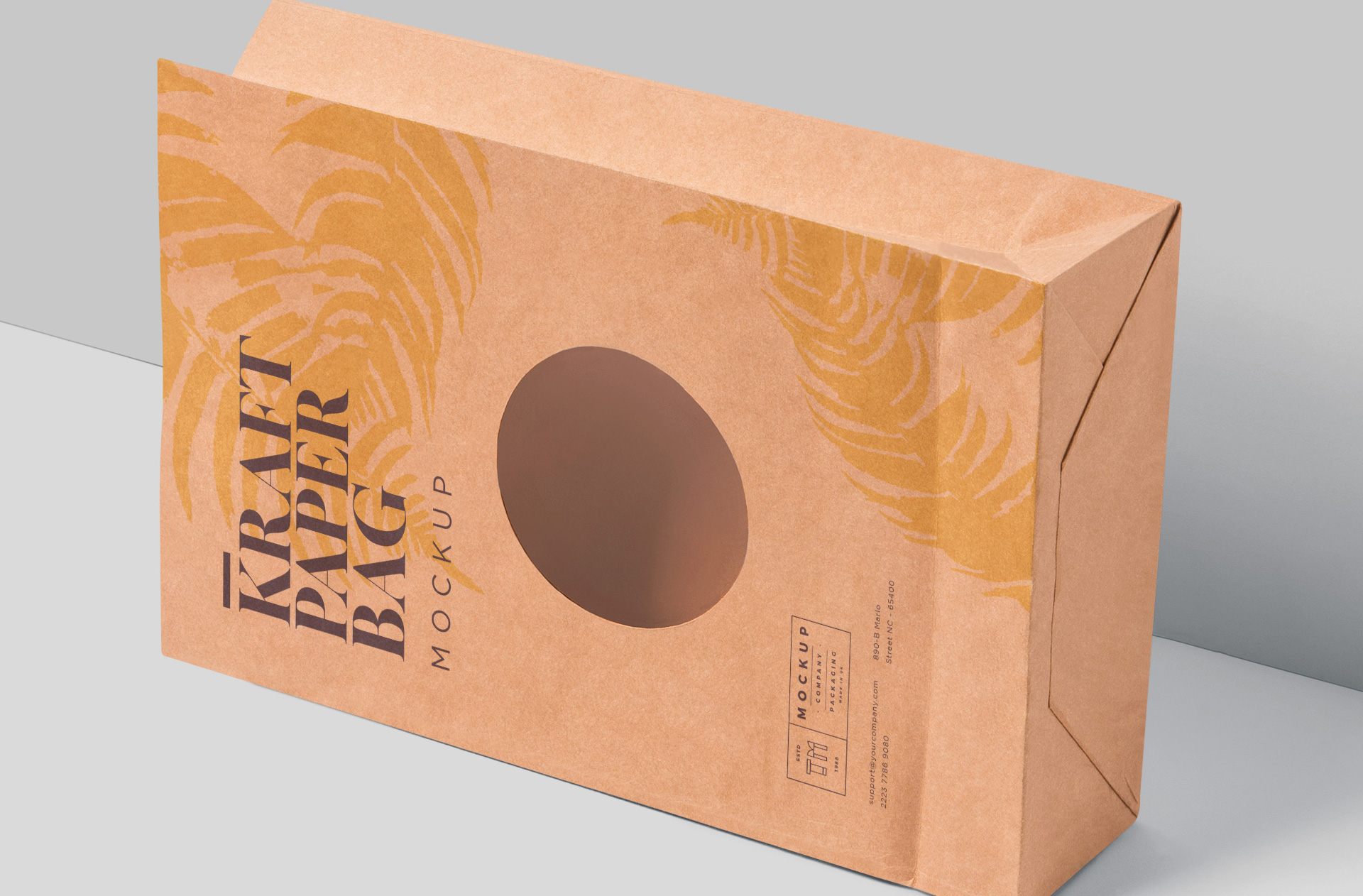 bakery paper bag mock-up