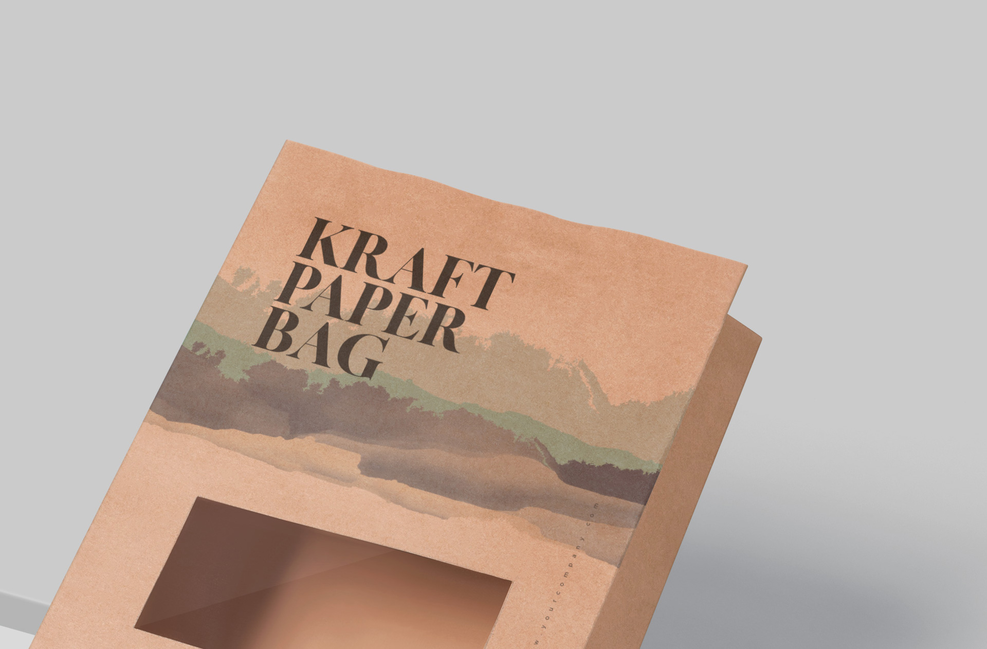 customizable kraft bag mock-up