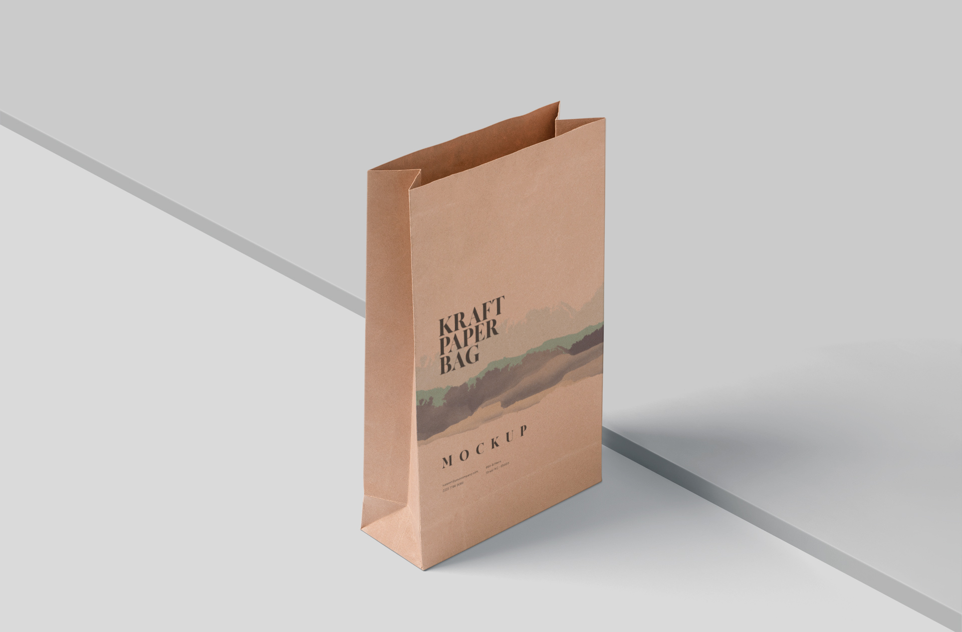 Elegant Kraft Paper Bag with Transparent Window