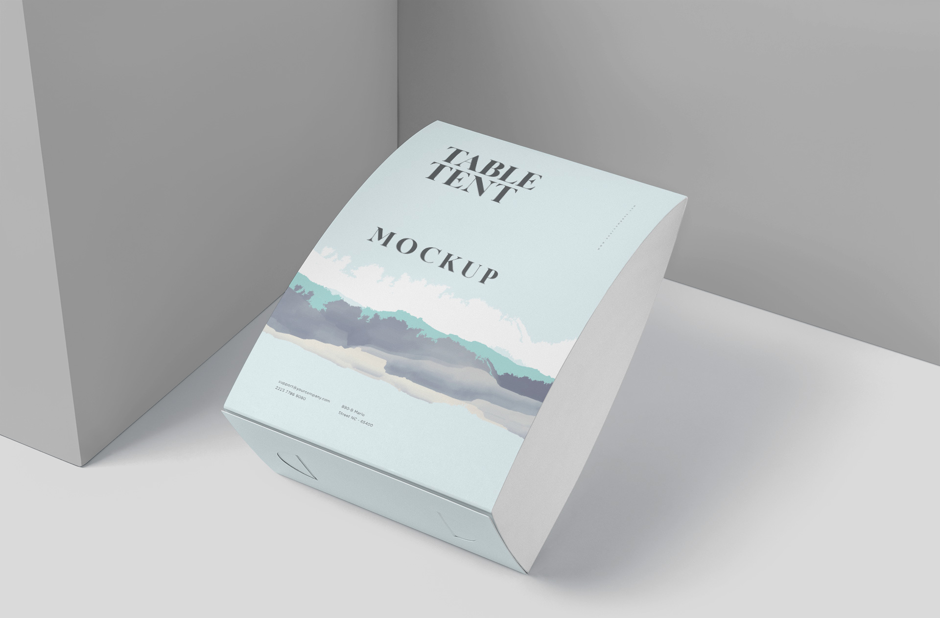 Premium Table Tent Advertising Mock-Up