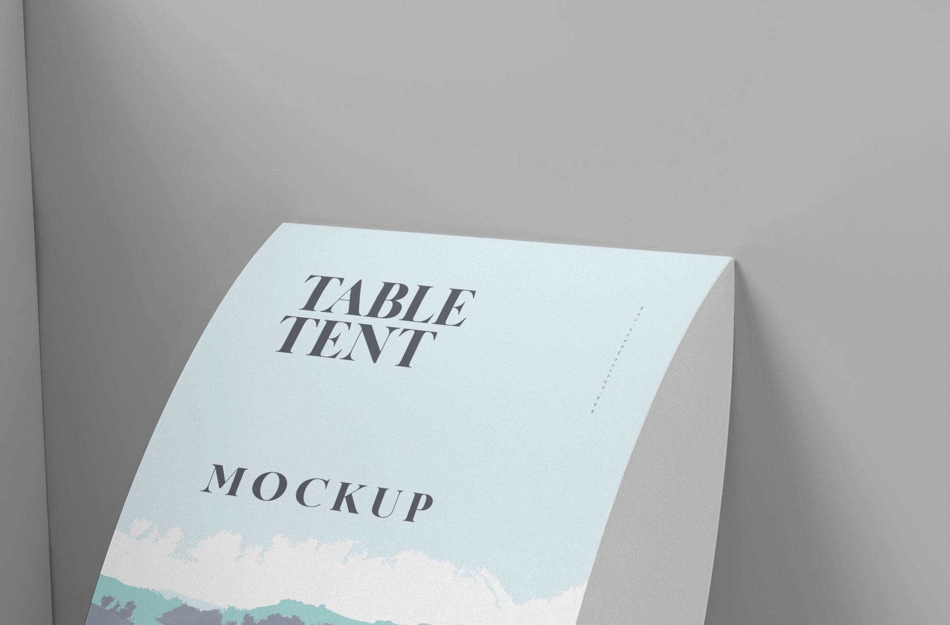 customizable table tent PSD