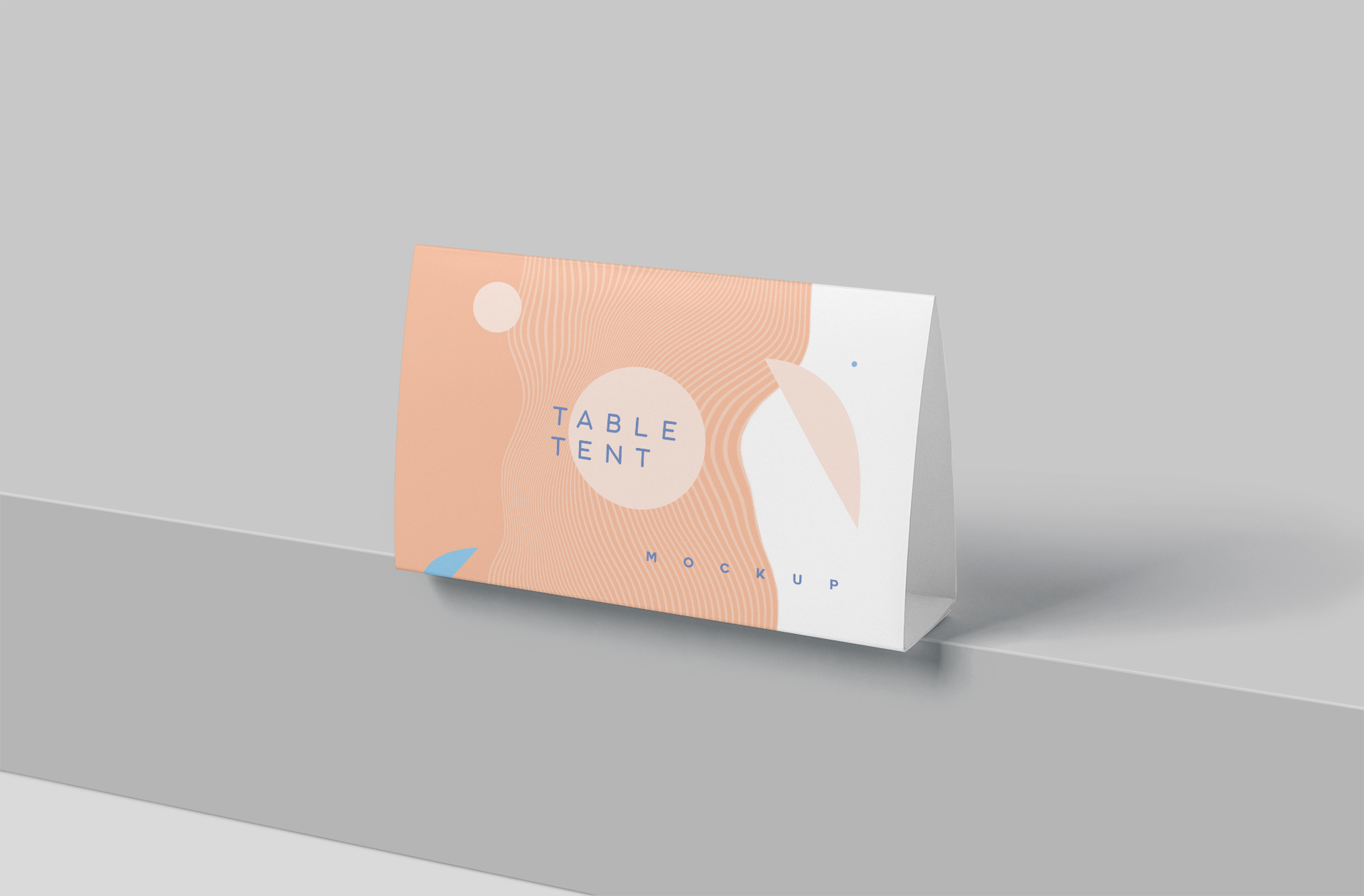 Minimalist Horizontal Table Tent Mockup