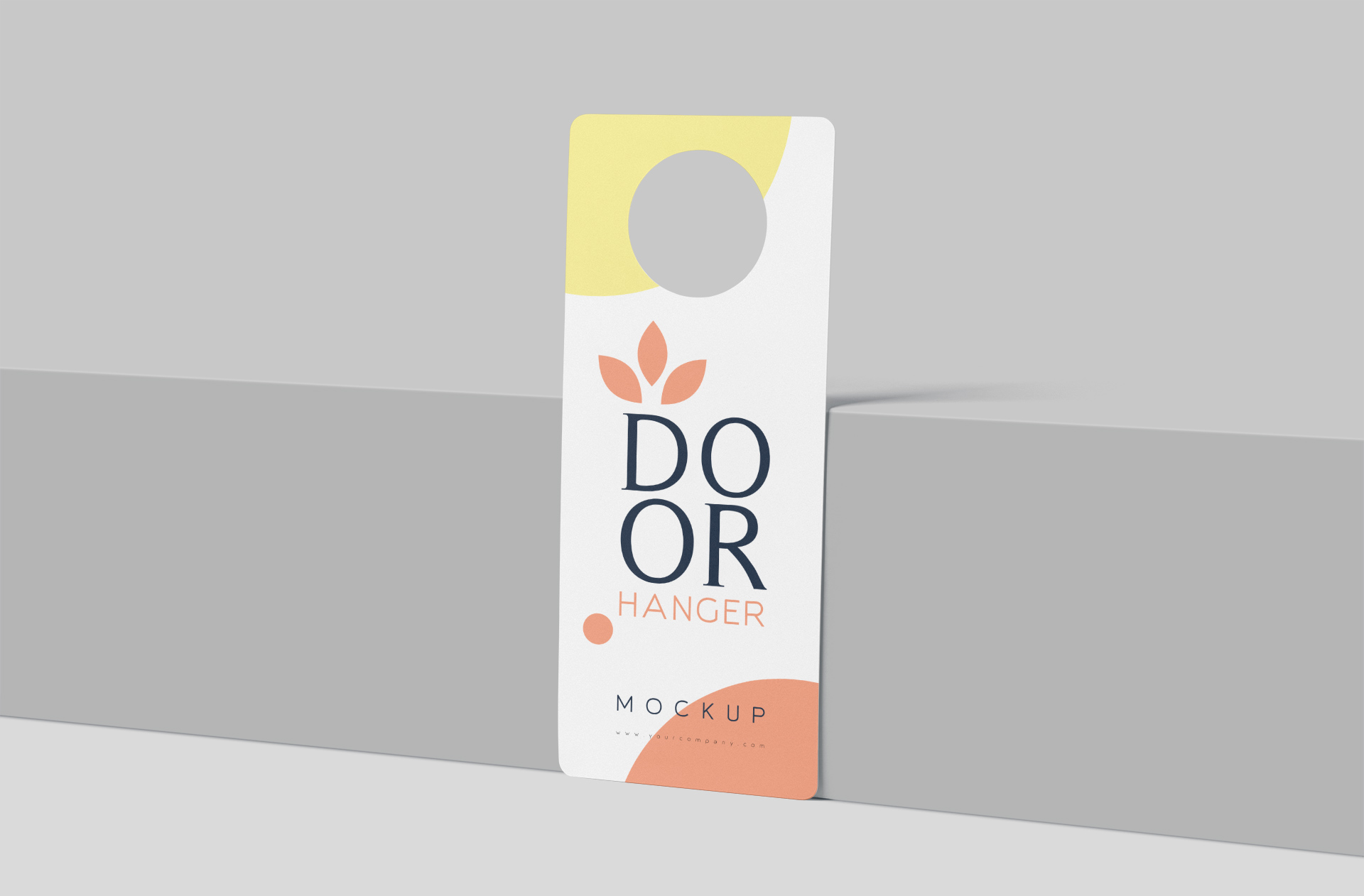 Minimalist Door Hanger Mockup – High Quality PSD