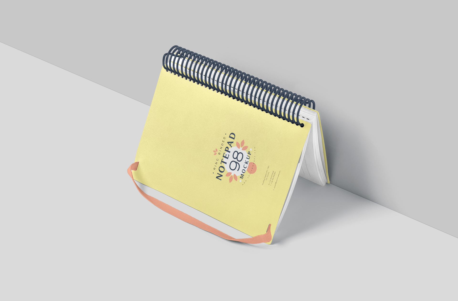 Professional Notepad Mockup – Customizable PSD