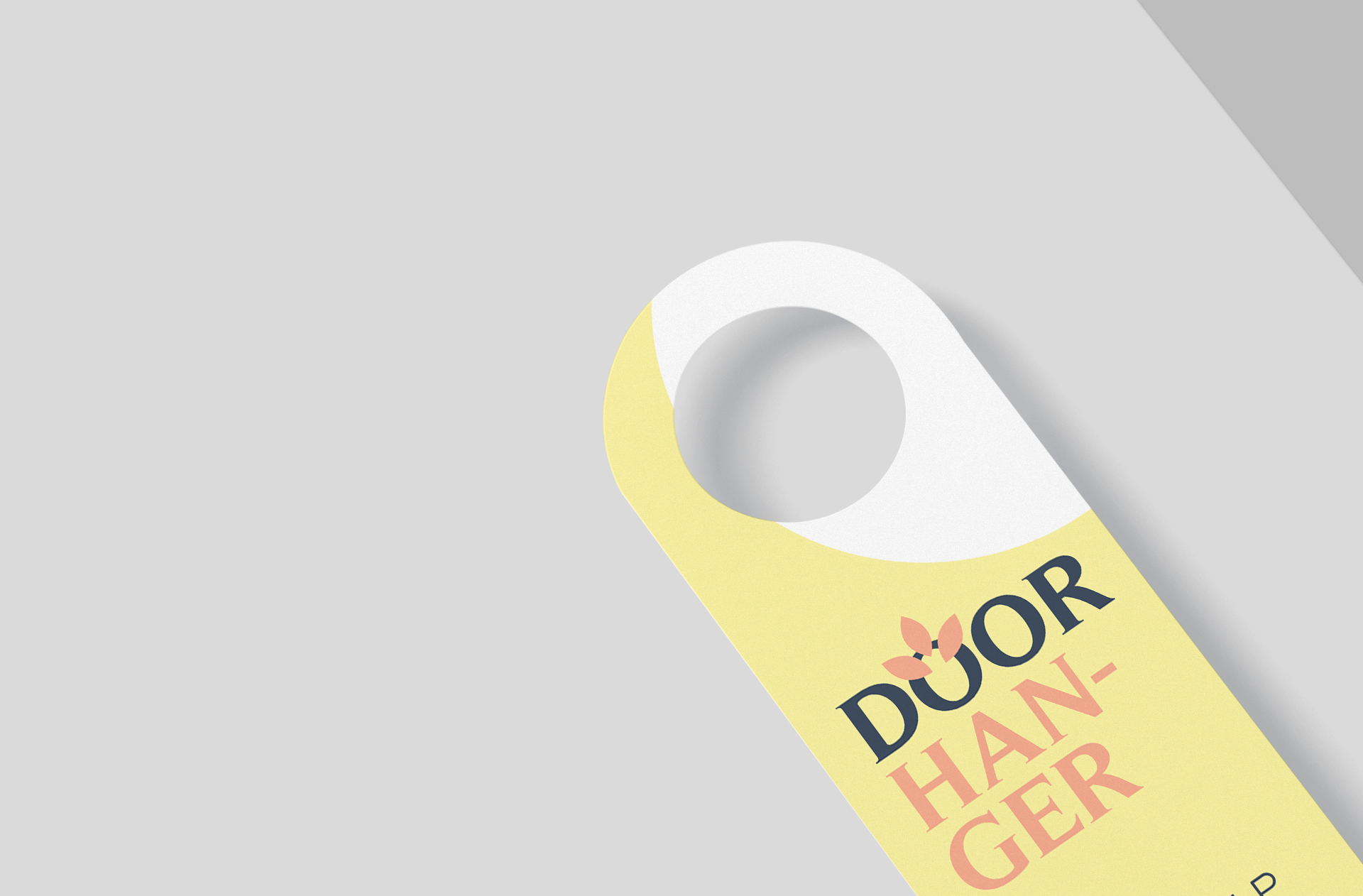 branding door hanger PSD