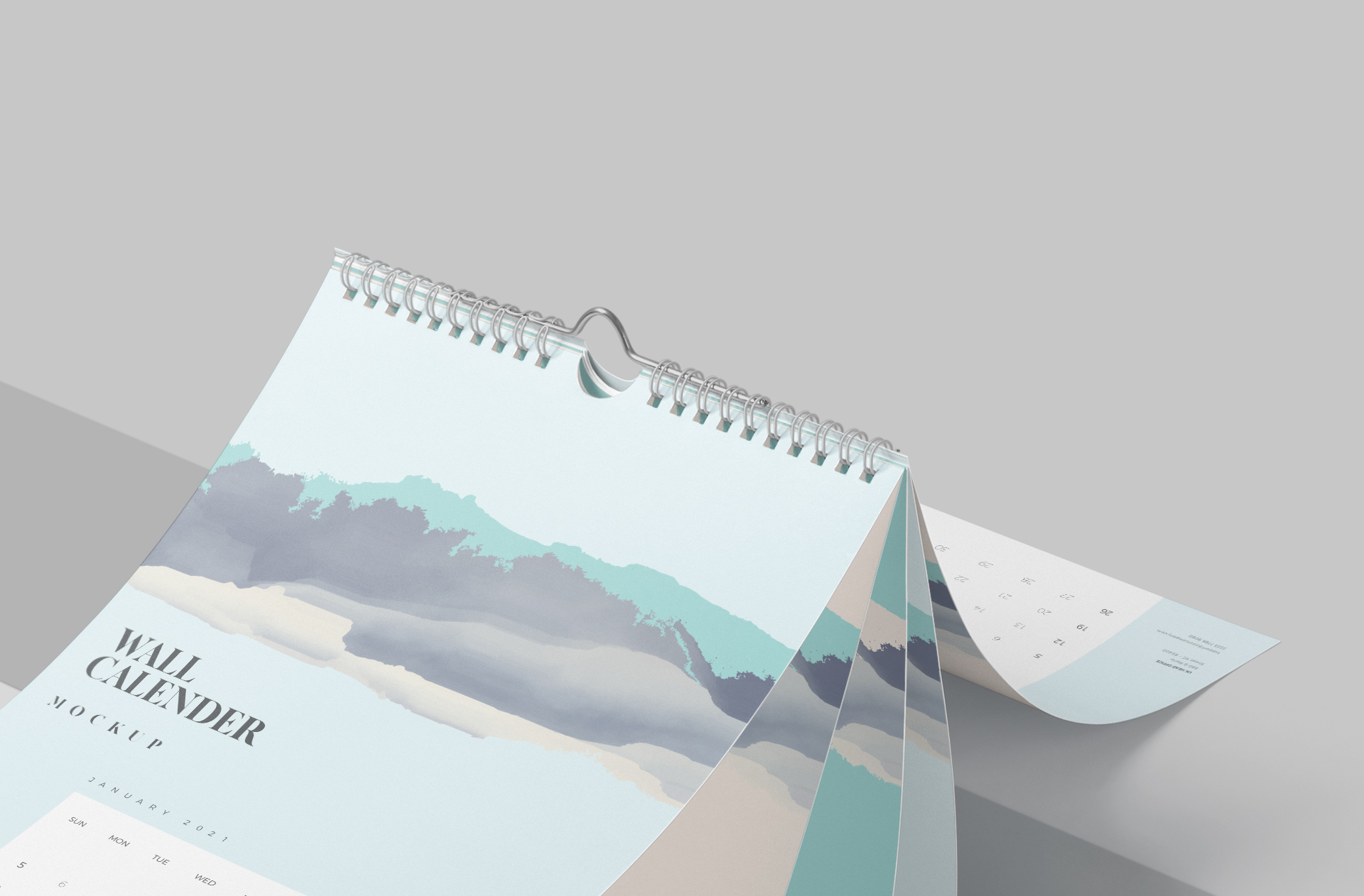 branding calendar mockup