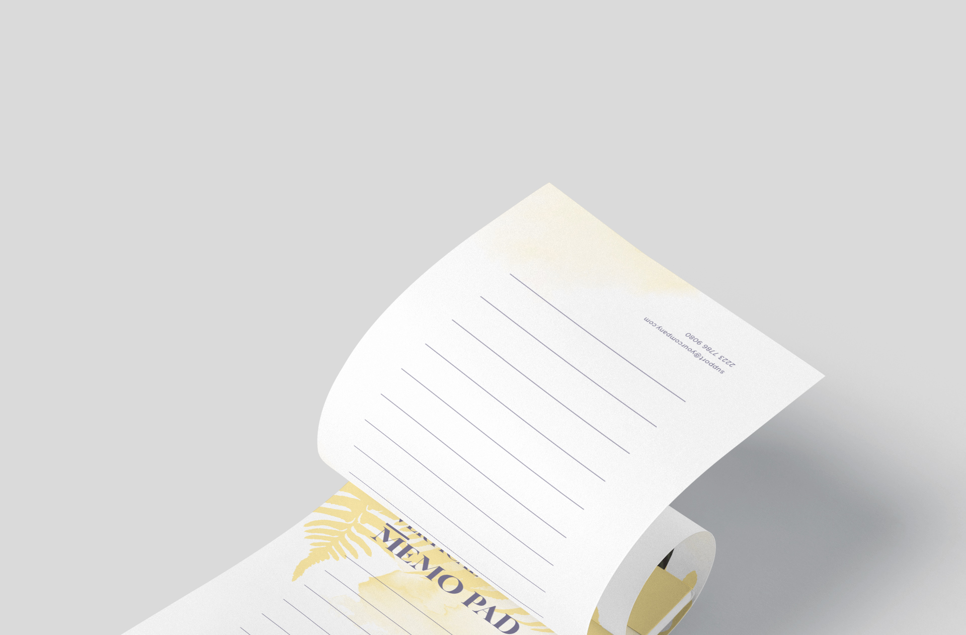 business memo pad