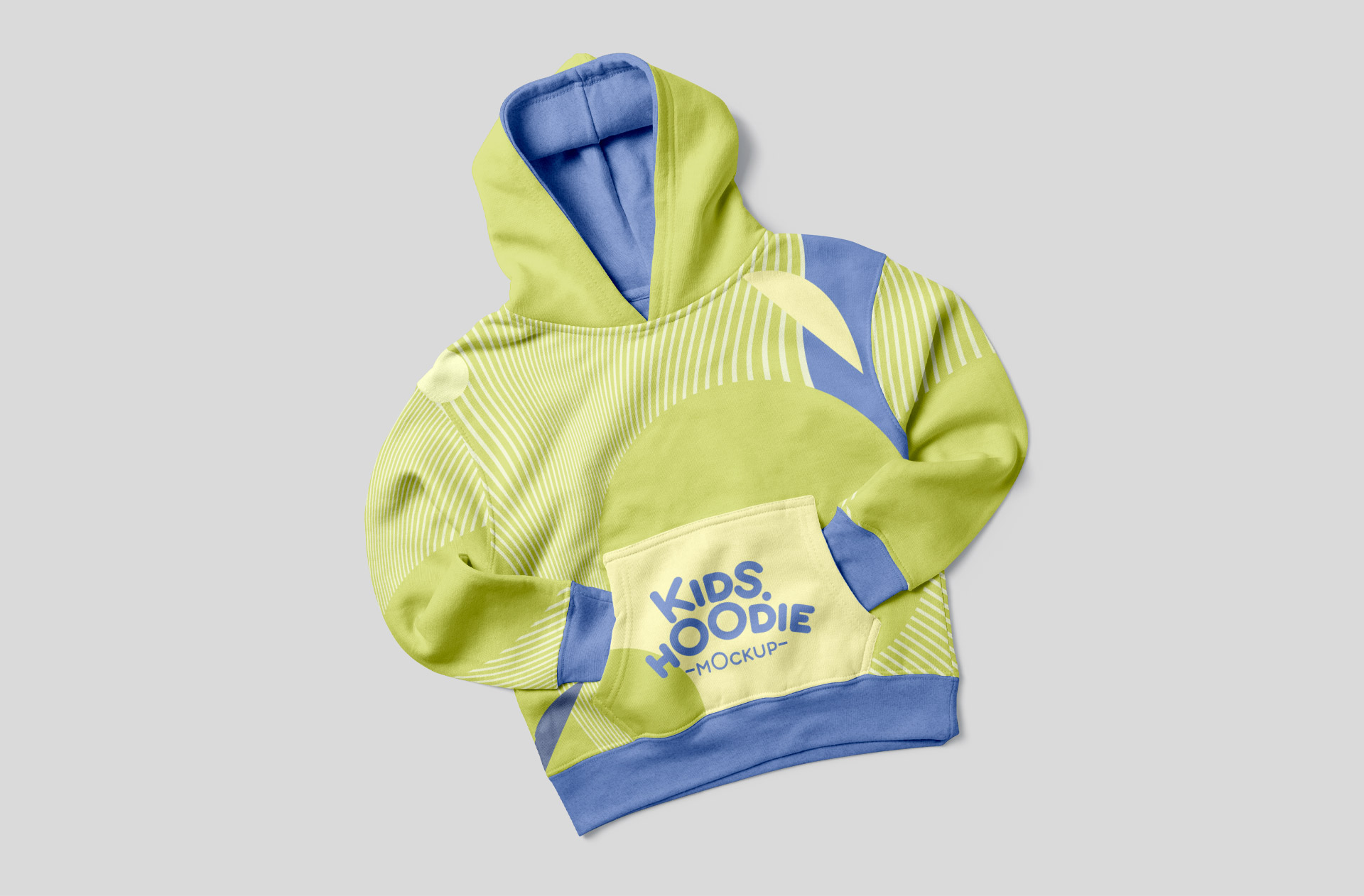 Front View Kids Hoodie Mockup Customizable Design