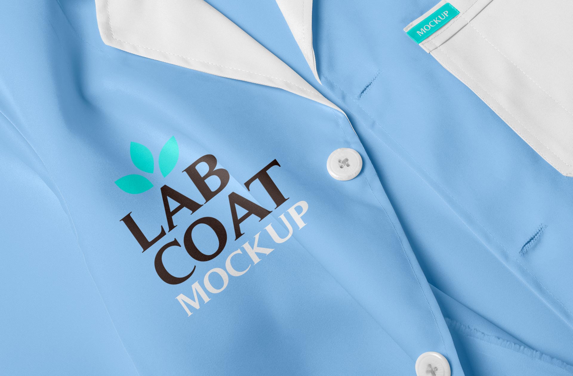 close-up fabric mockup