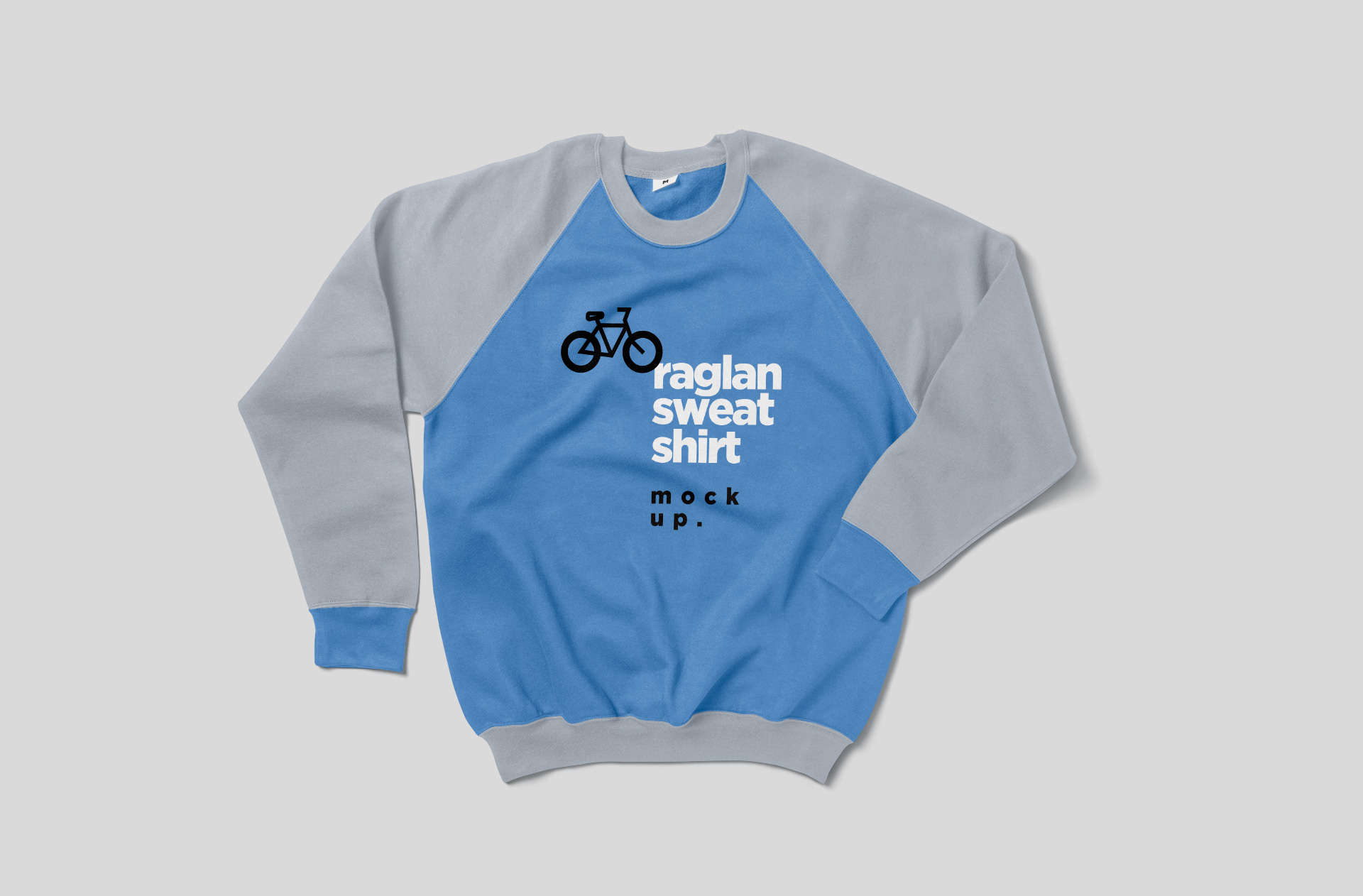 Raglan Sweatshirt Mockup High-Quality Apparel PSD