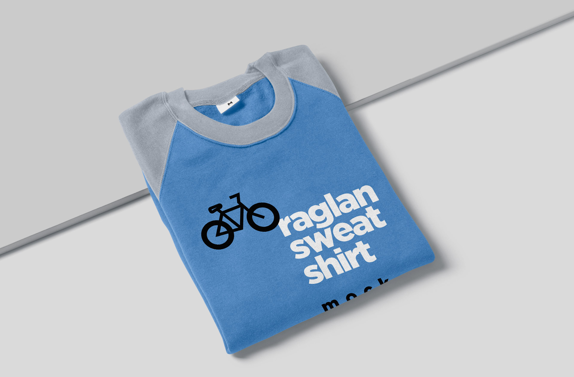 Folded Raglan Sweatshirt Mockup Professional Display