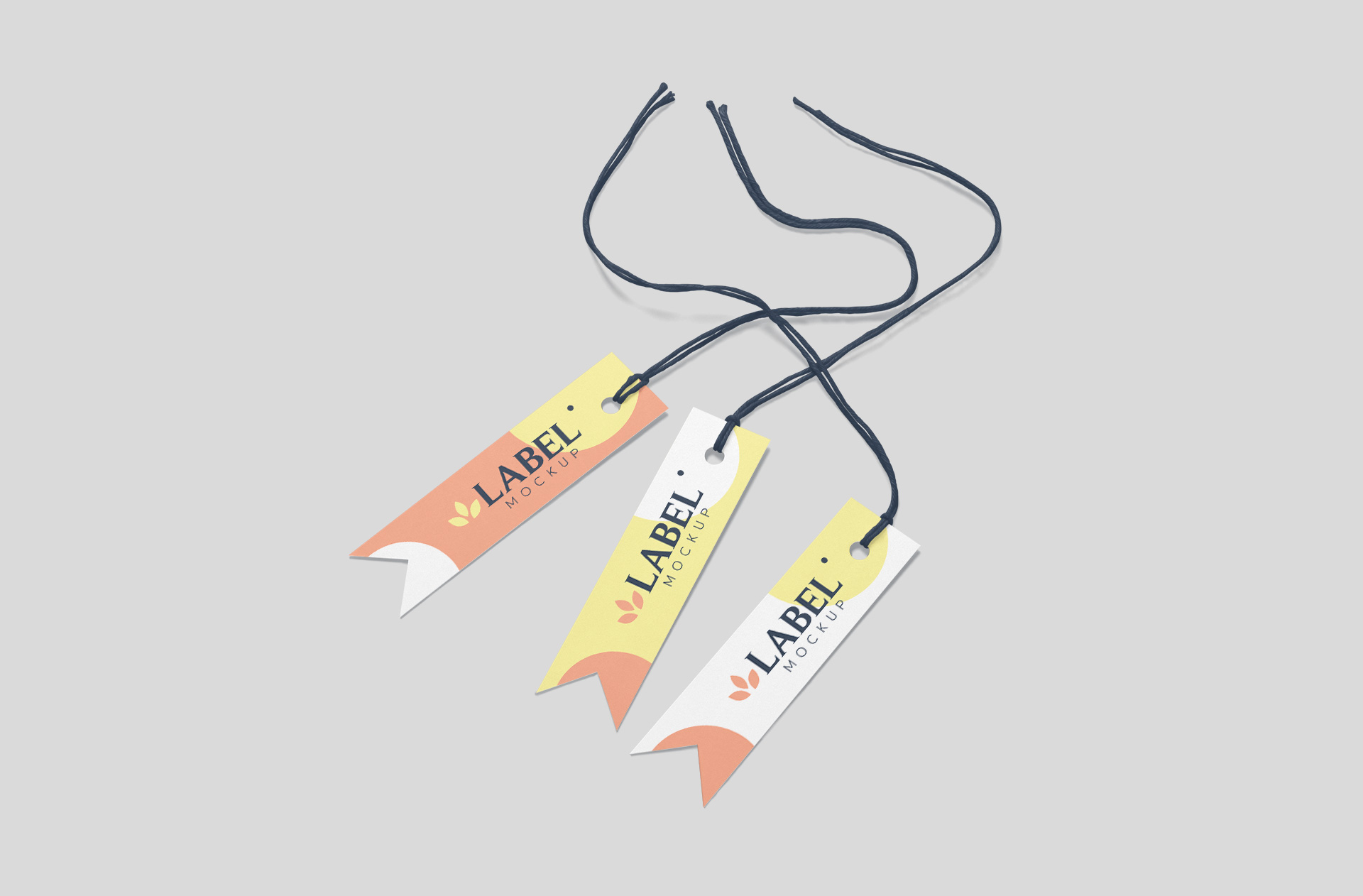 Elegant Swing Tag Mockup with Ribbon Detail