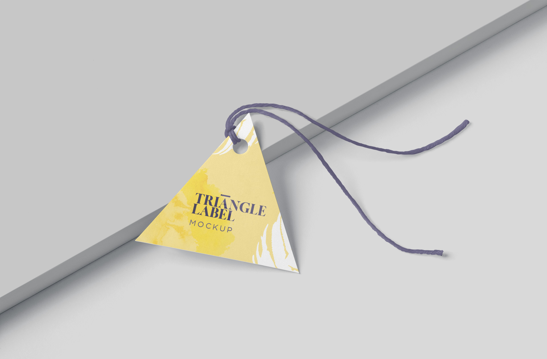 Minimalist Triangle Product Label Mockup for Branding
