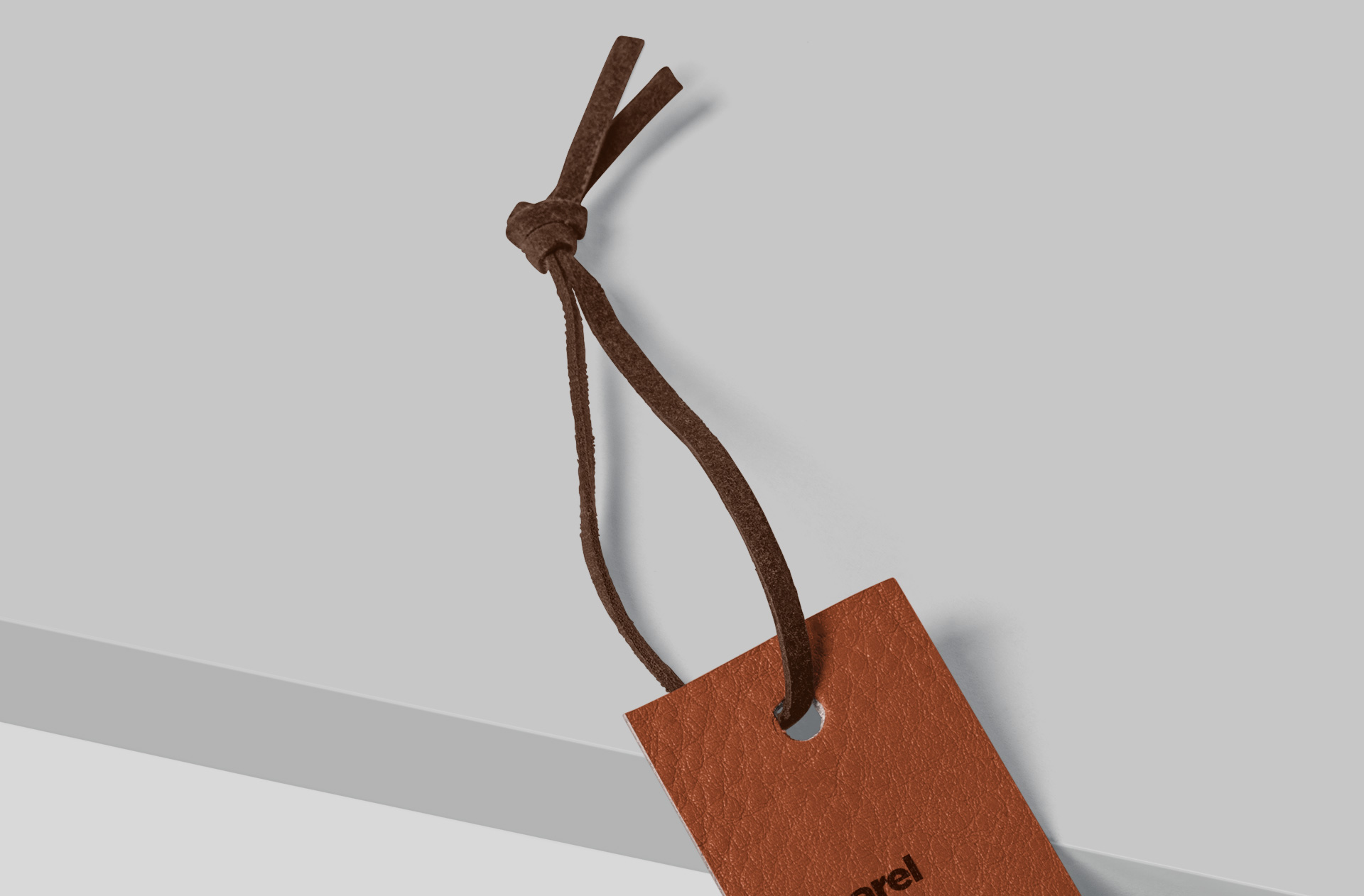 customizable leather hang tag