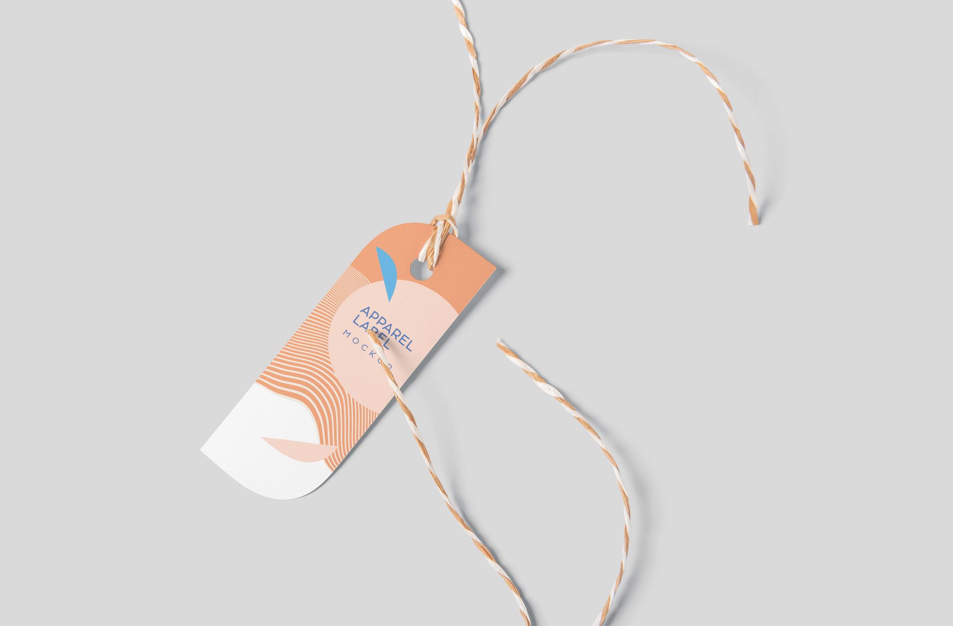 Elegant Apparel Swing Tag Mockup for High-End Fashion