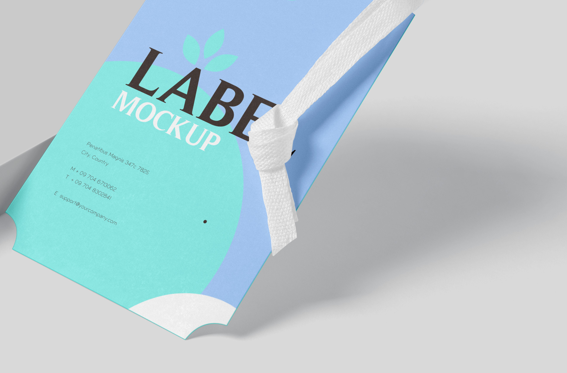 clothing label mockup