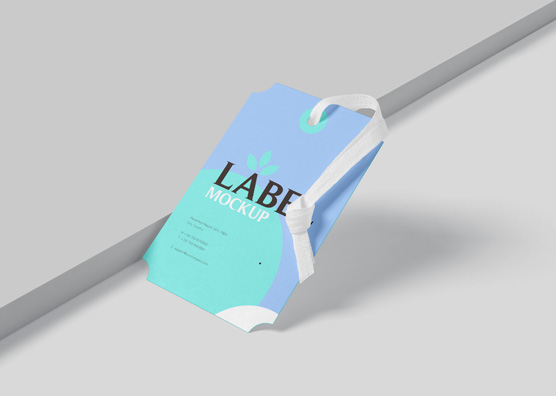 Elegant Clothing Label Mockup for Fashion Branding