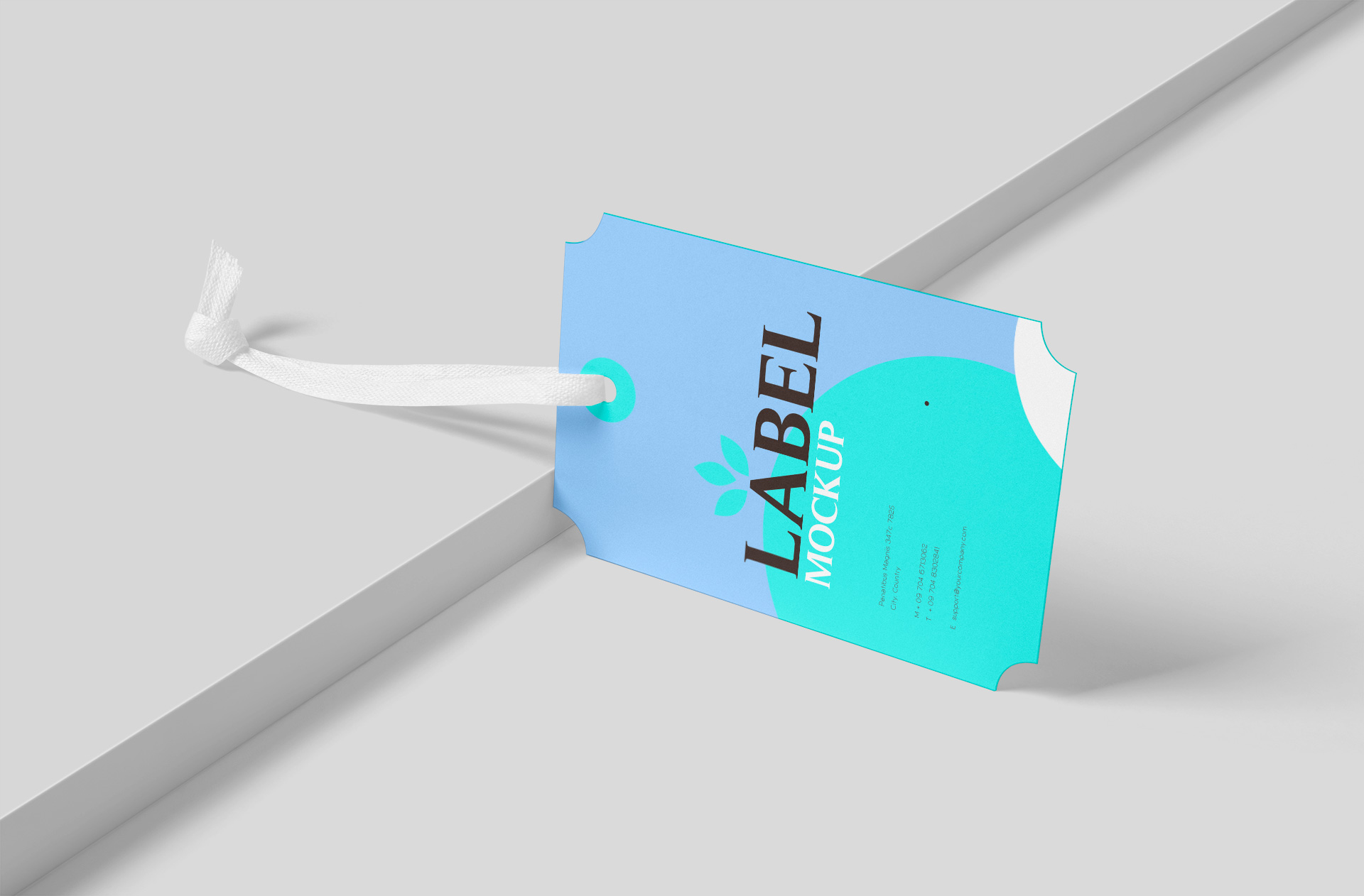 Premium Garment Label Mock-up for Fashion Industry
