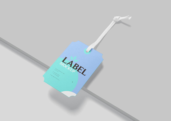 Stylish Product Tag Mockup for High-End Retail Labels