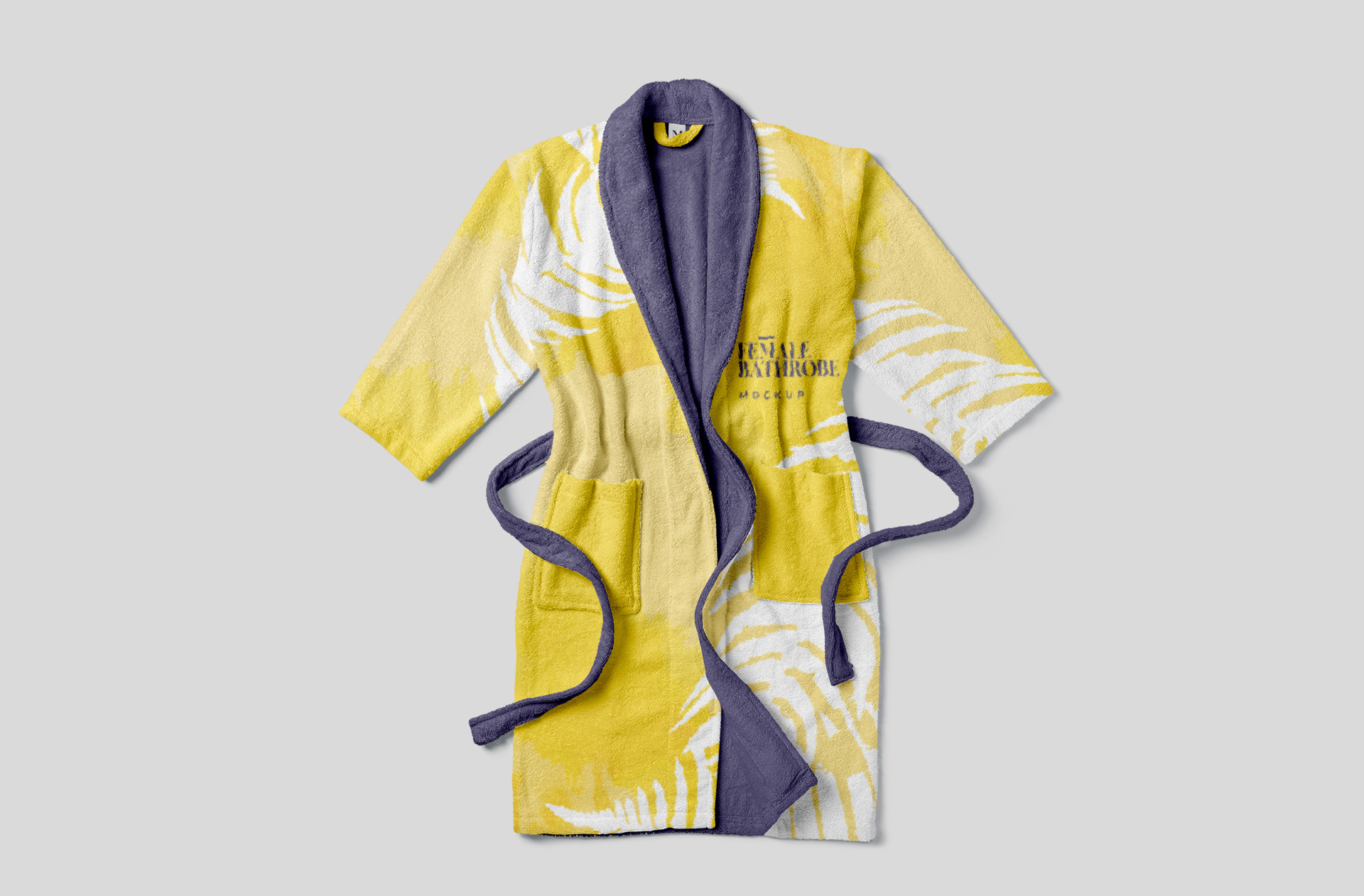 Realistic Female Bathrobe Mockup