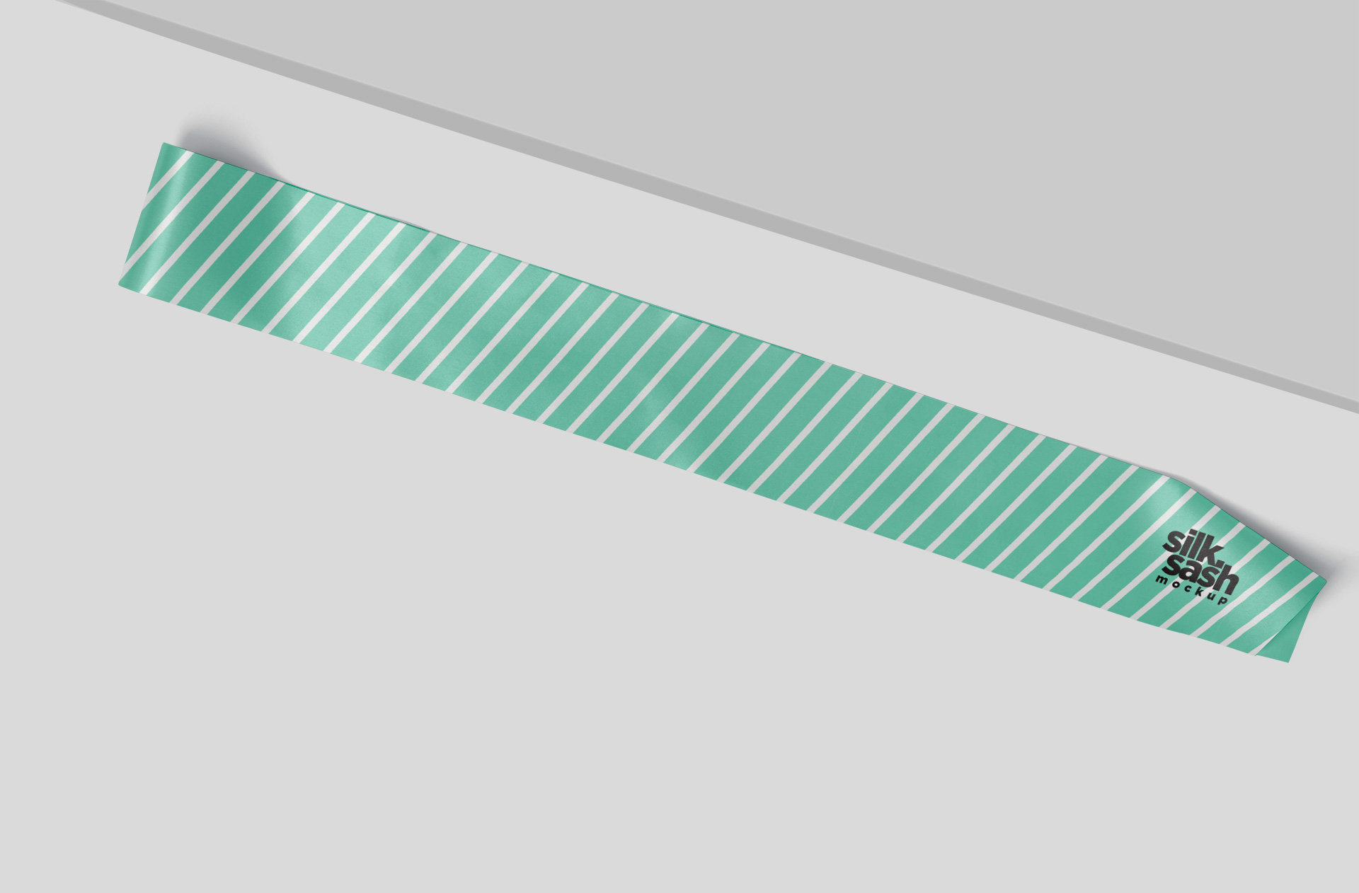 Realistic Satin Ribbon Sash Mockup