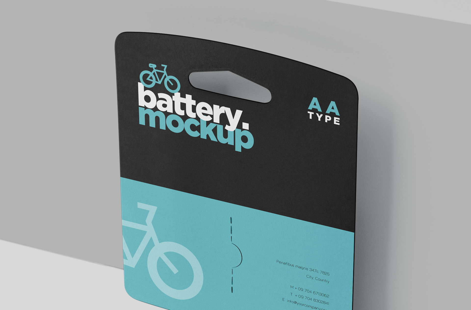 battery blister pack mock-up