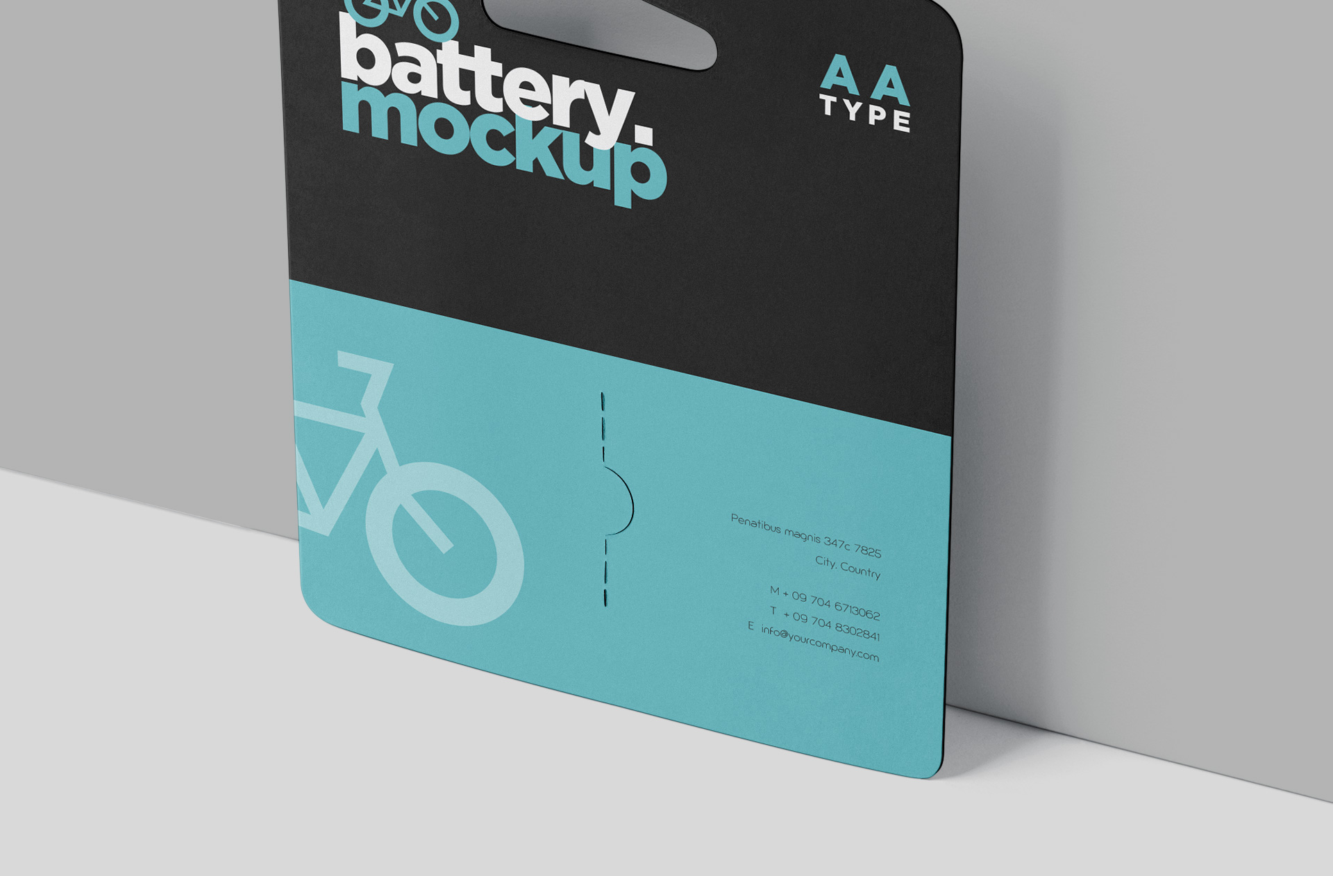 battery blister pack mock-up