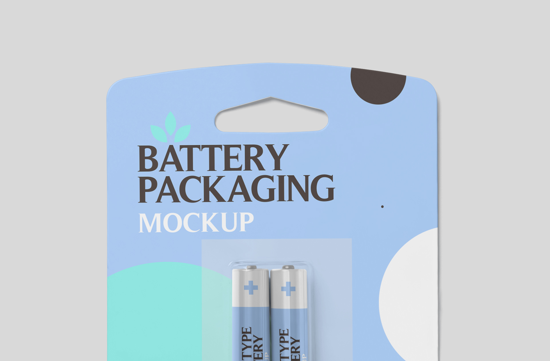 AAA battery branding mock-up