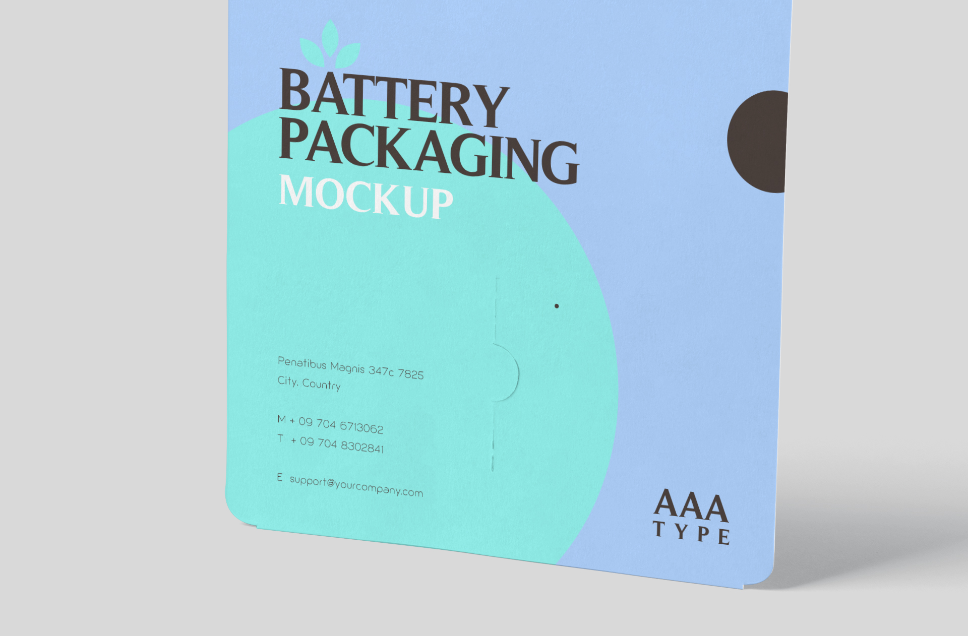 battery packaging mock-up