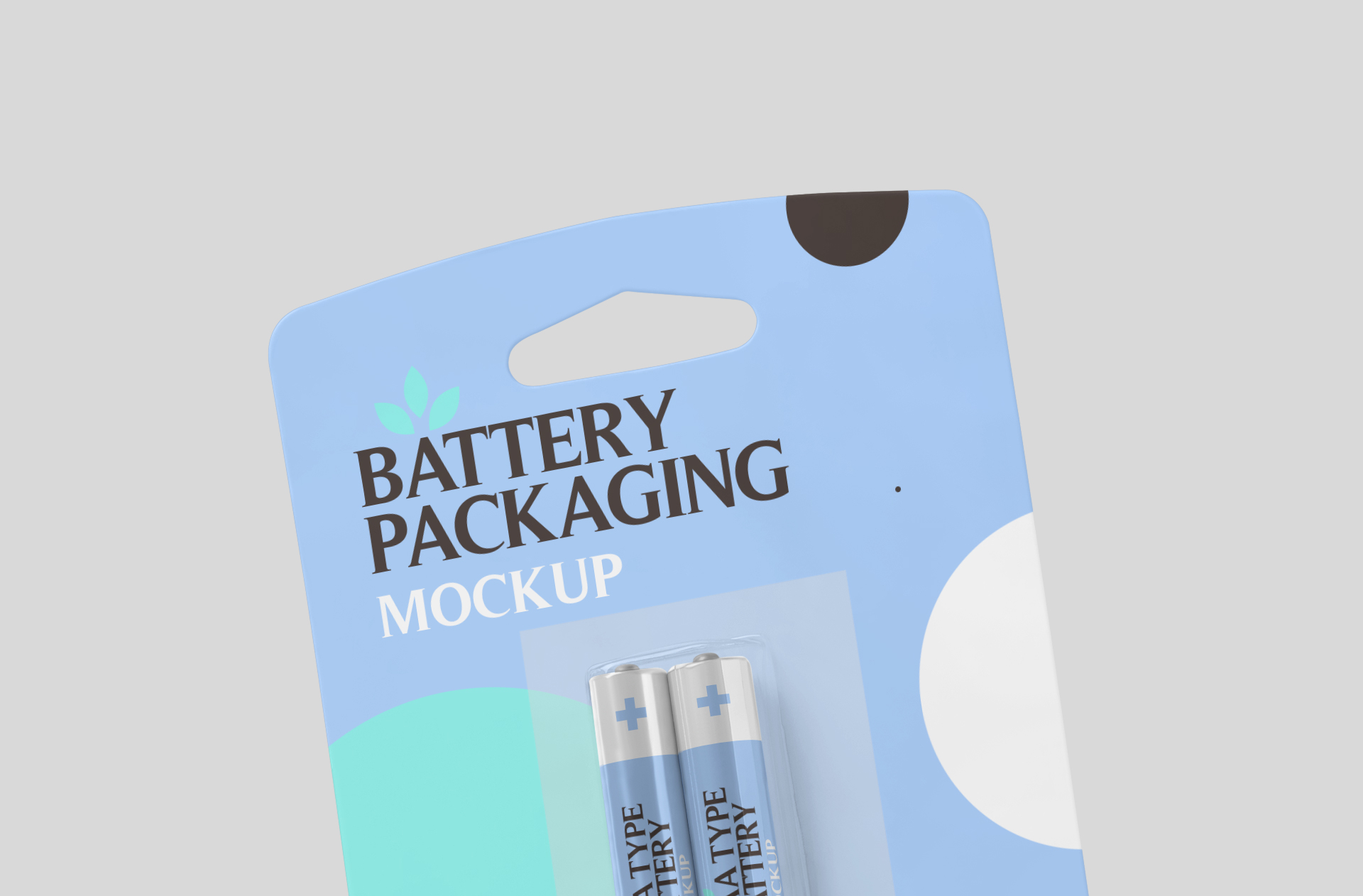AAA battery branding mock-up