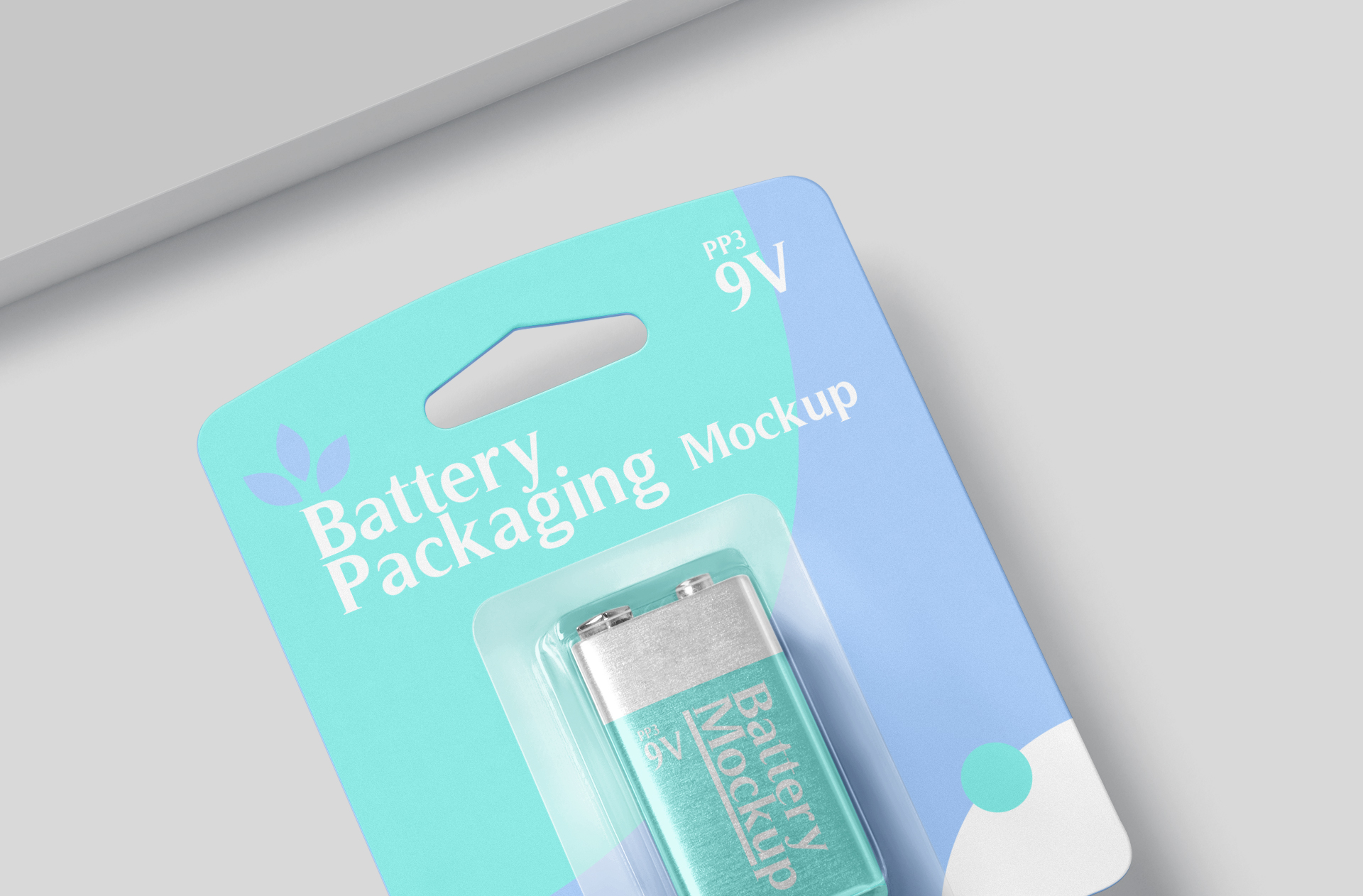 battery branding mock-up