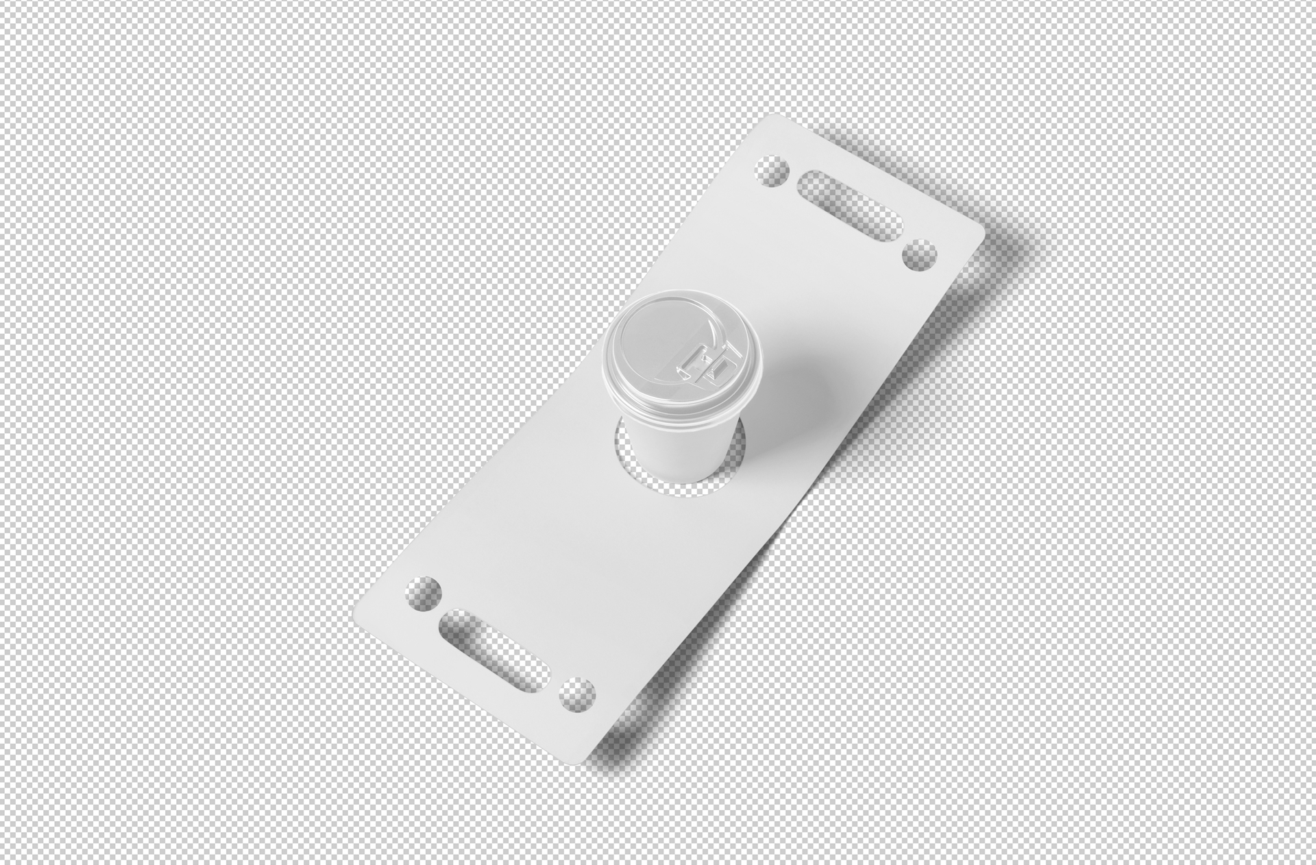 coffee cup carrier mock-up