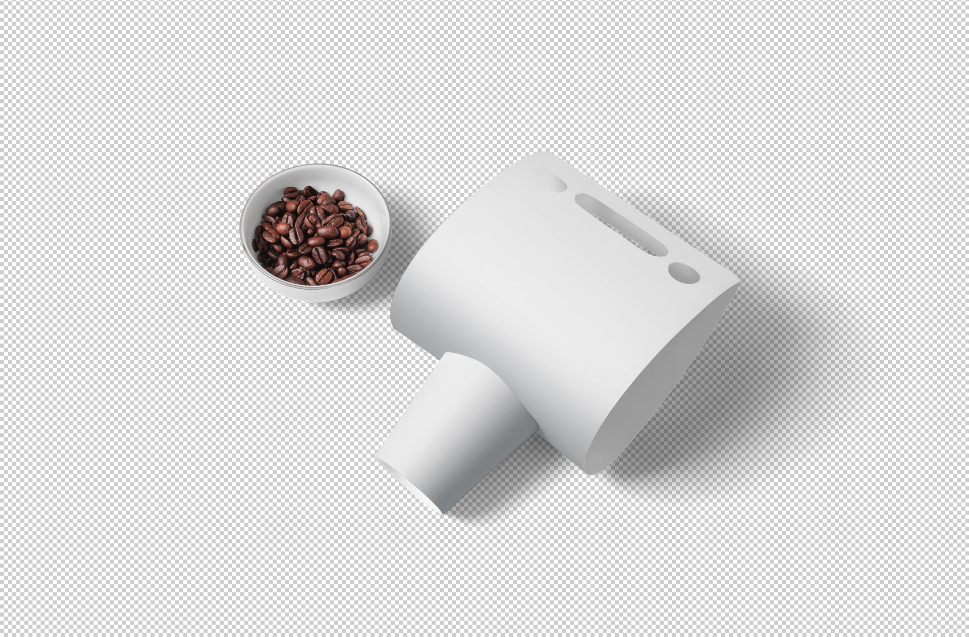 branded coffee packaging design mock-up