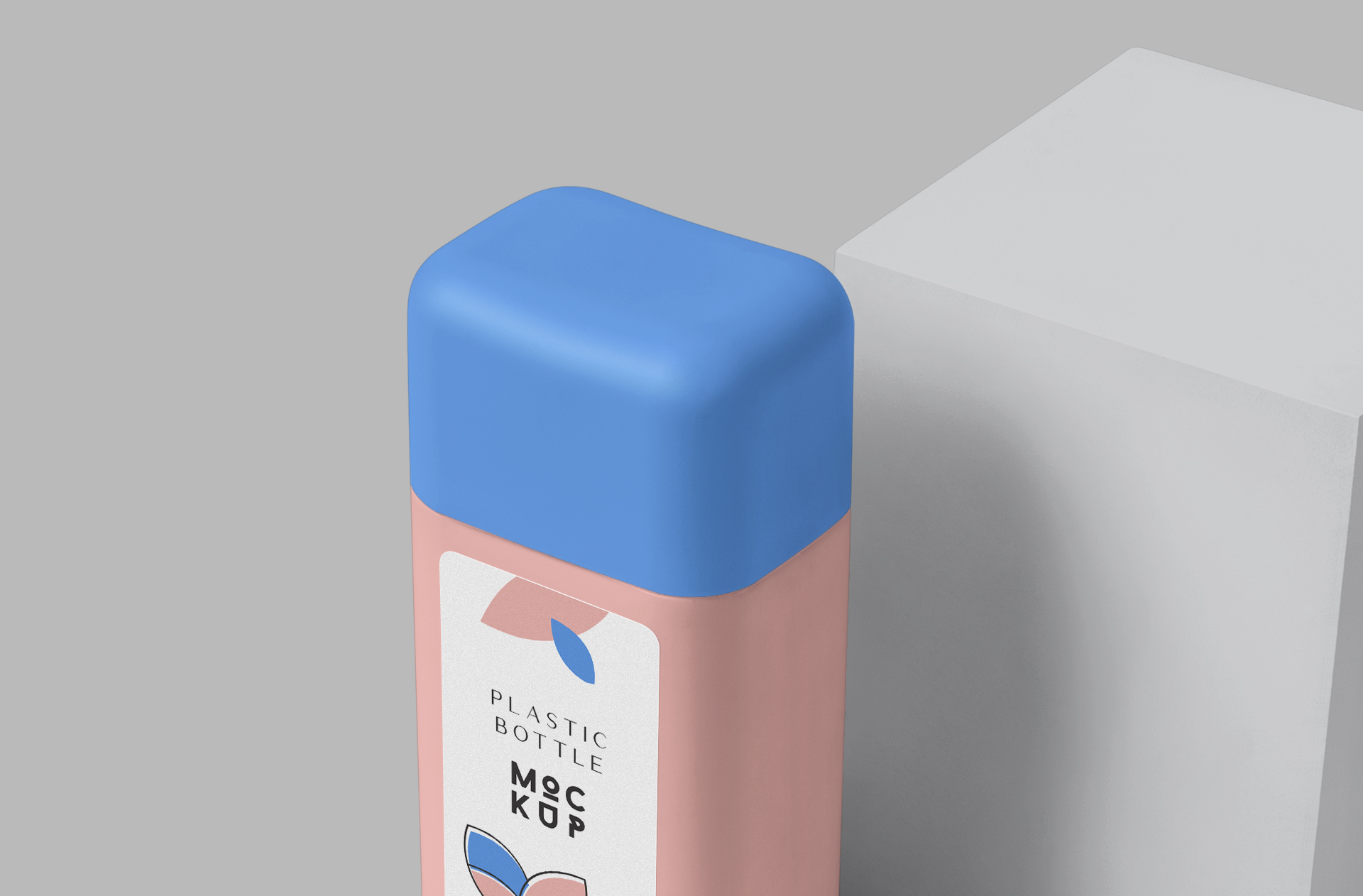 plastic bottle packaging mock-up
