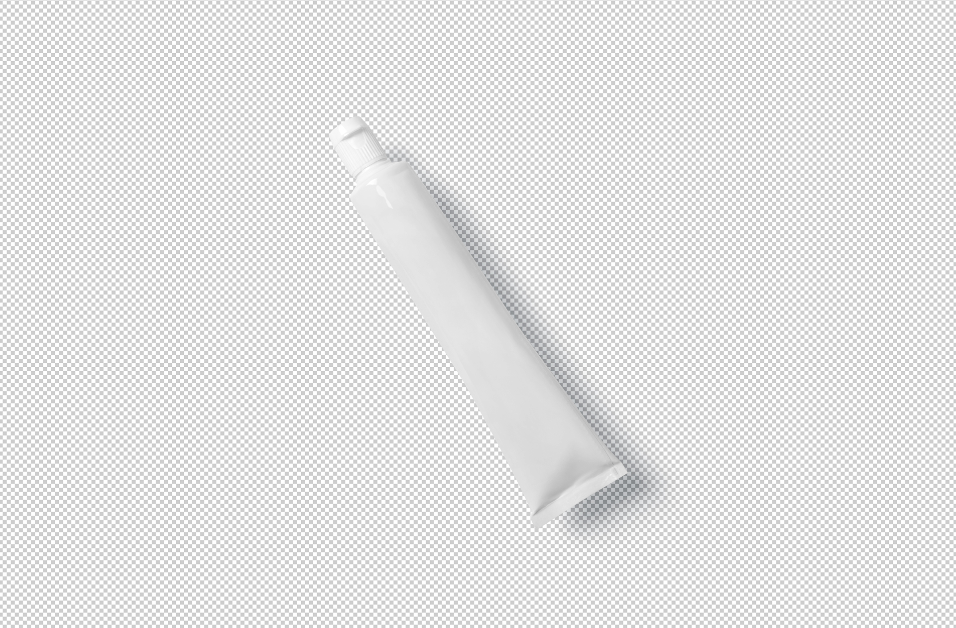 3D floating tube mockup