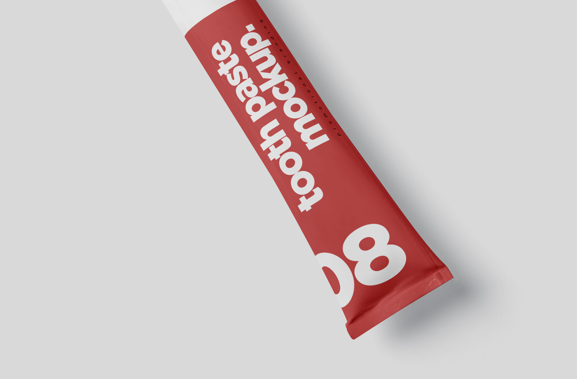 3D floating tube mockup