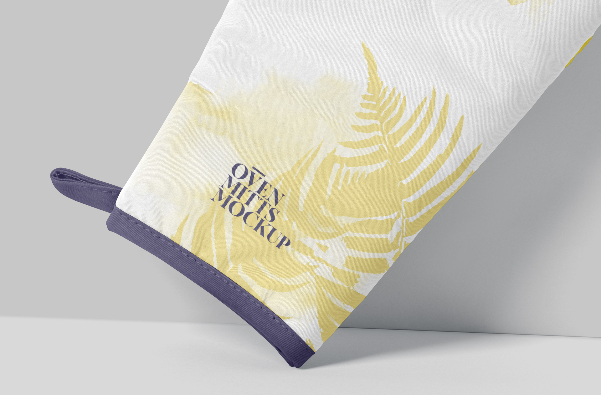 printed oven mitt mockup