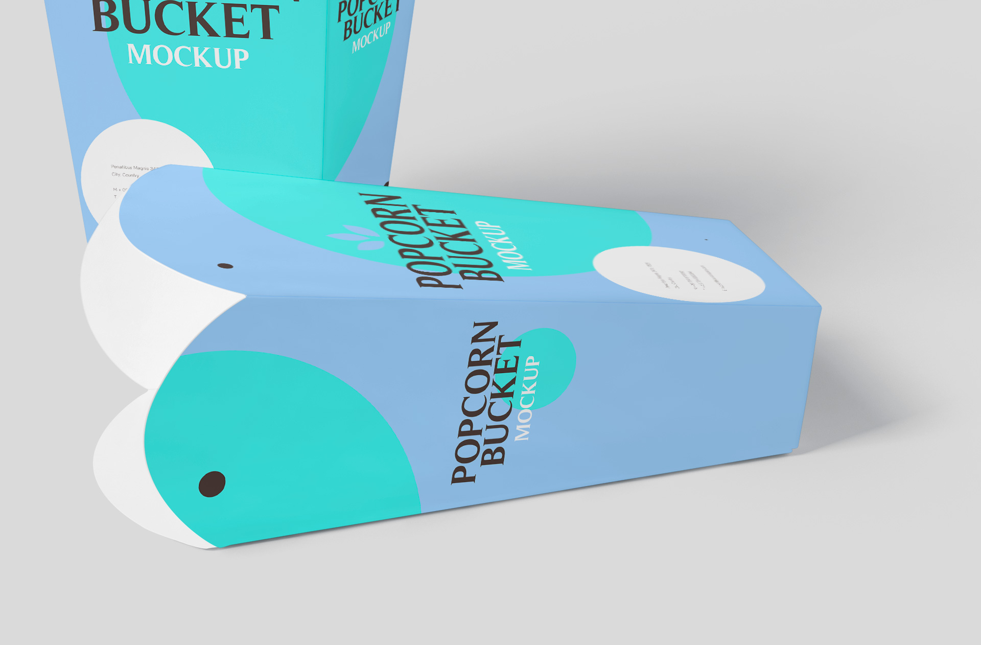 cinema food box mockup