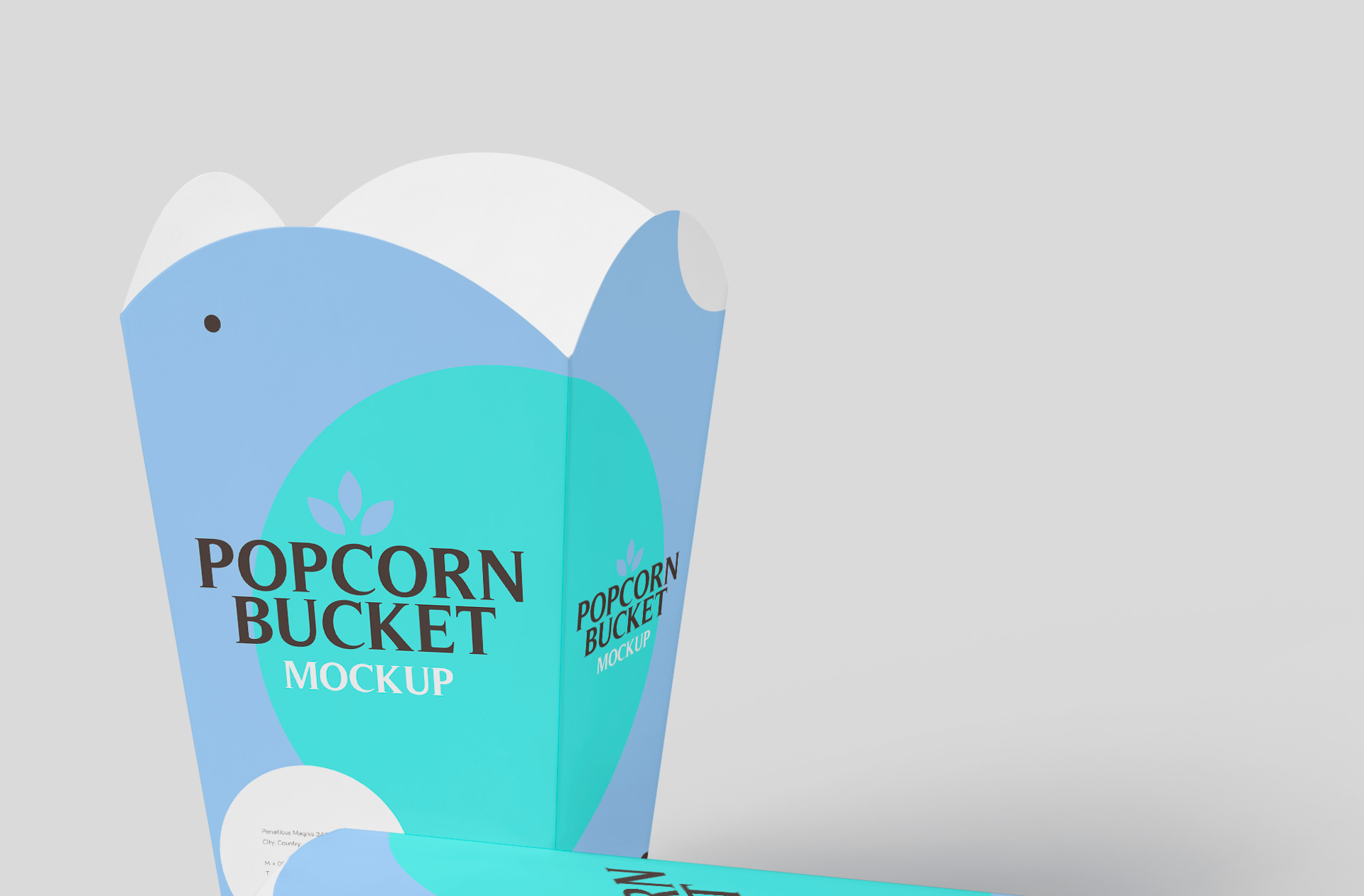cinema food box mockup