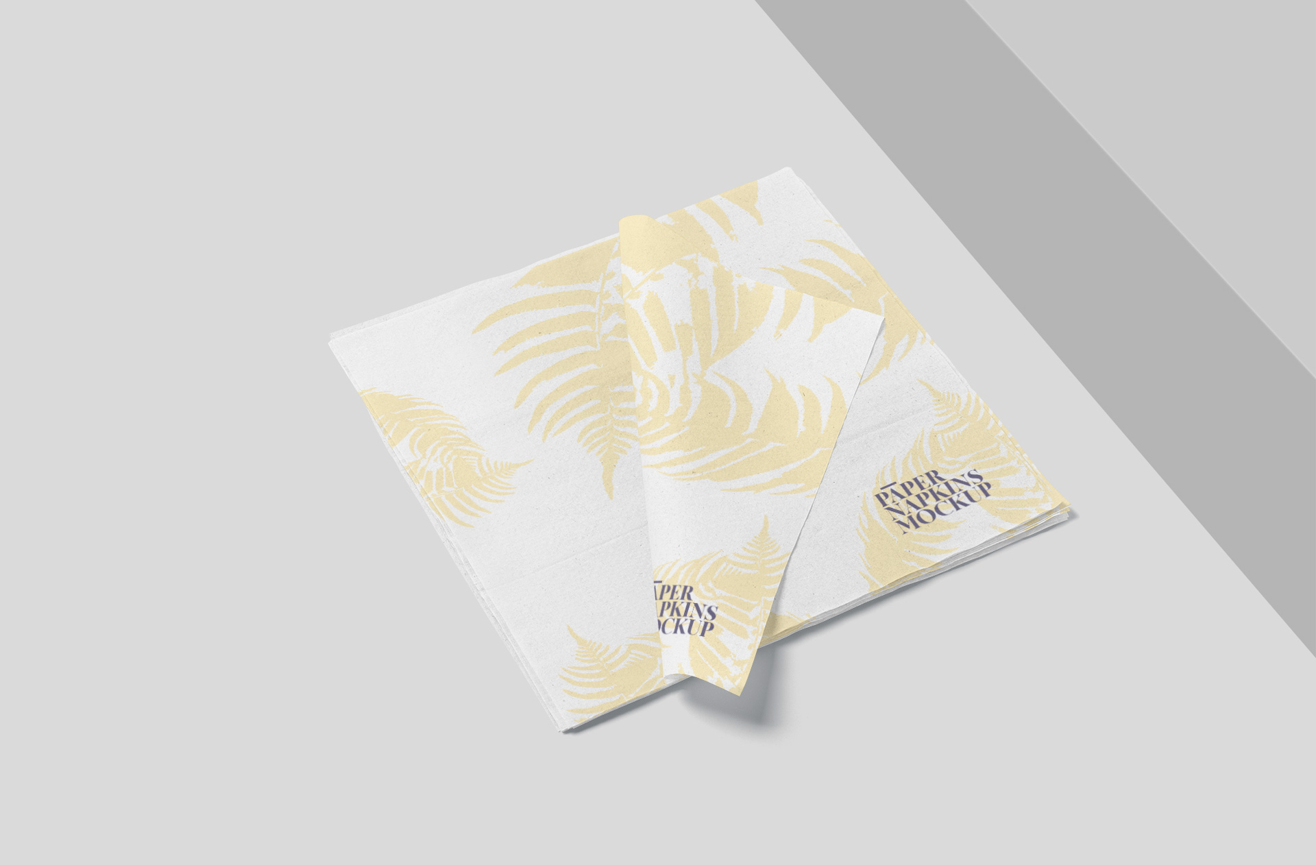 Elegant Paper Napkin Mock-Up for Table Presentation