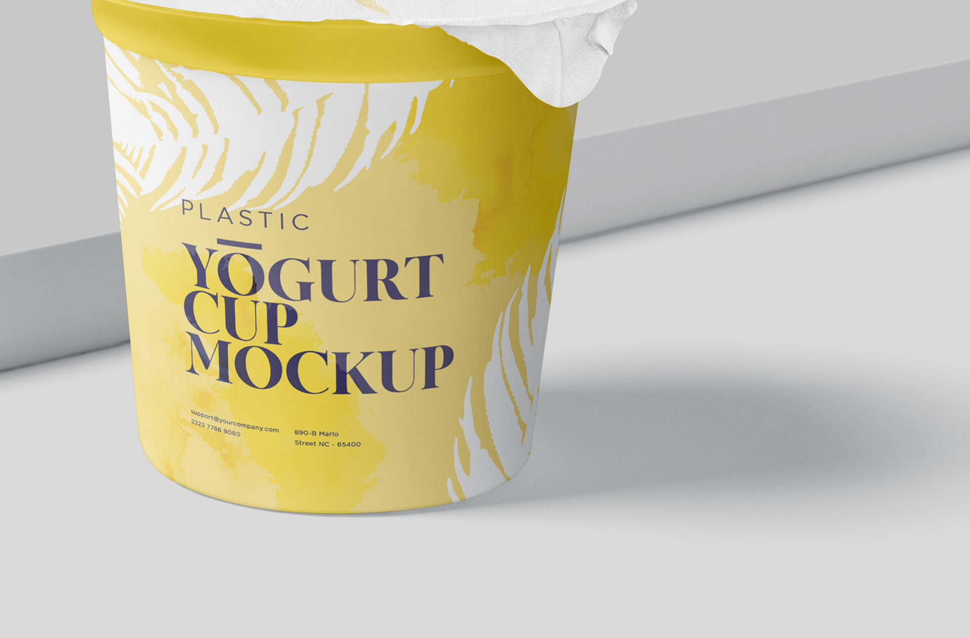 dairy packaging mock-up