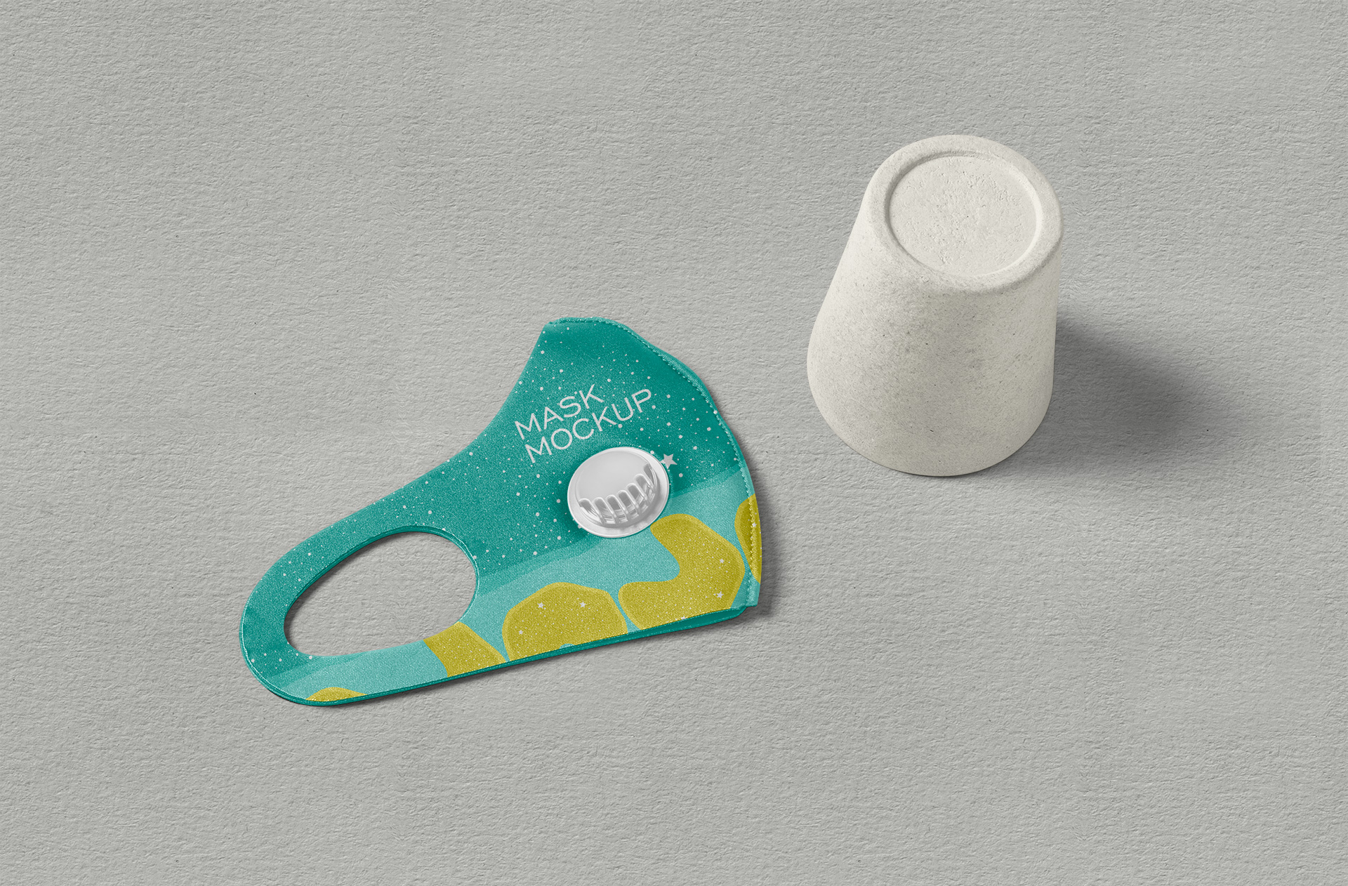 Breathable Fabric Face Mask Mock-Up for Branding
