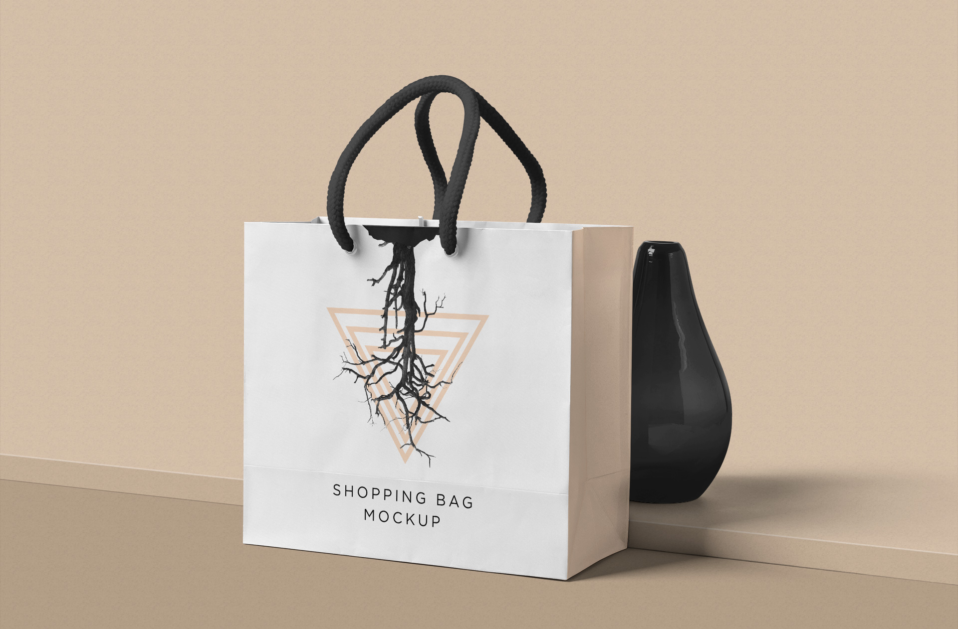 Realistic Shopping Bag Mockup for Branding